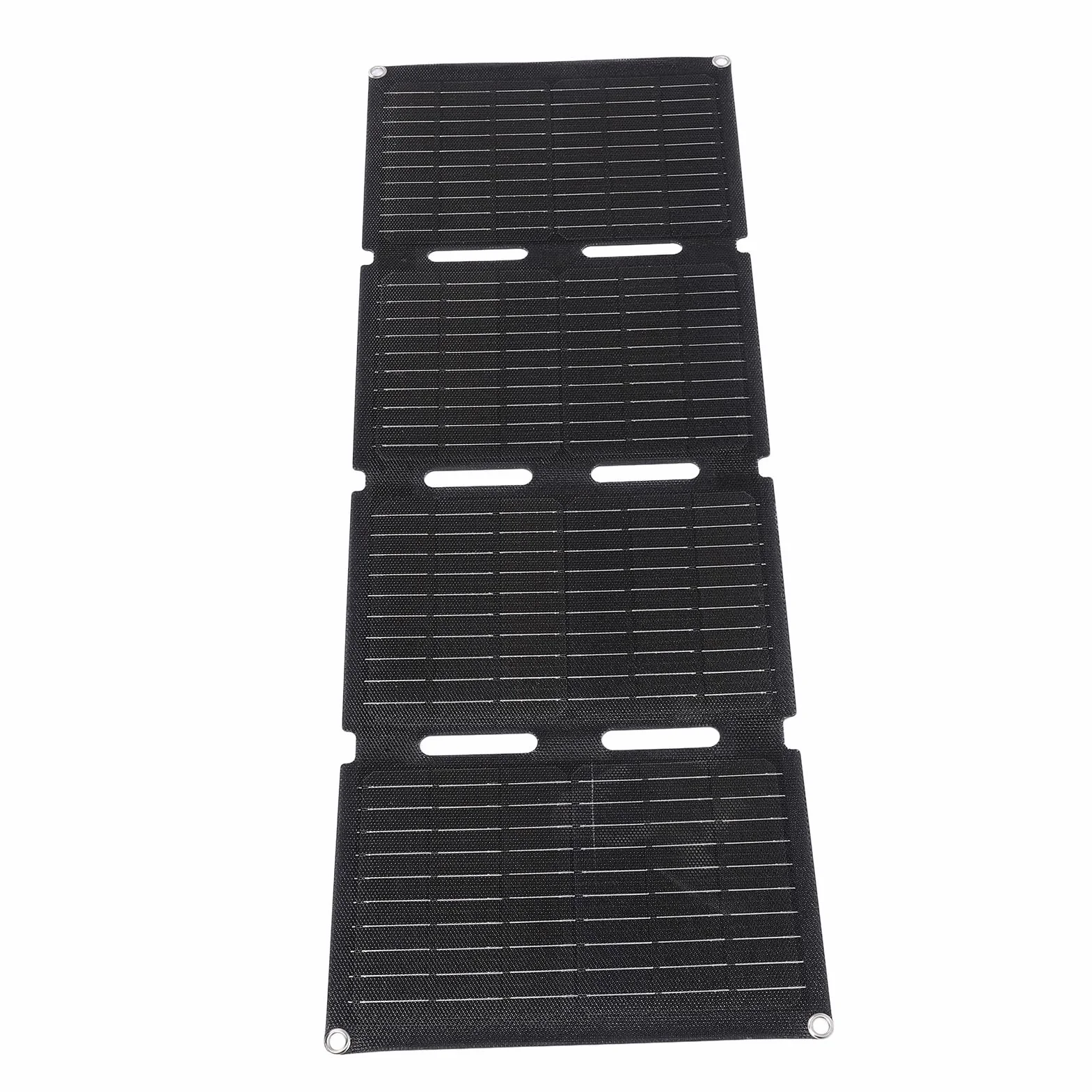 Składany Panel Słoneczny, Składana ładowarka do Panelu Słonecznego 80 W z Ogniwami Monokrystalicznymi ETFE, Podwójne Wyjście USB PD Typu C DC, Wodoodporny Przenośny Panel Słoneczny do