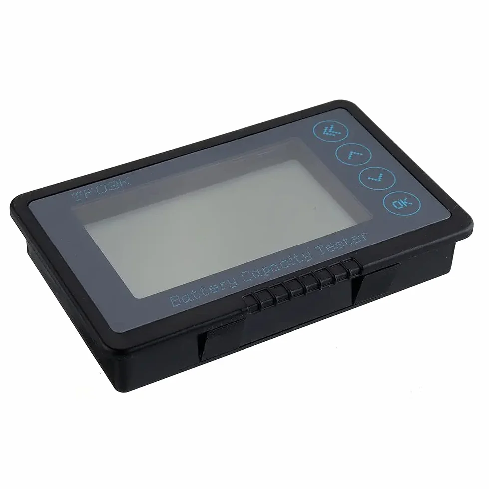 DollaTek TF03K 500 A monitor akumulatora, programowalny alarm wysokiego i niskiego napi?cia, zakres napi?cia 10 V-120 V z kablem przy??czeniowym i 5 m ekranowanym kablem