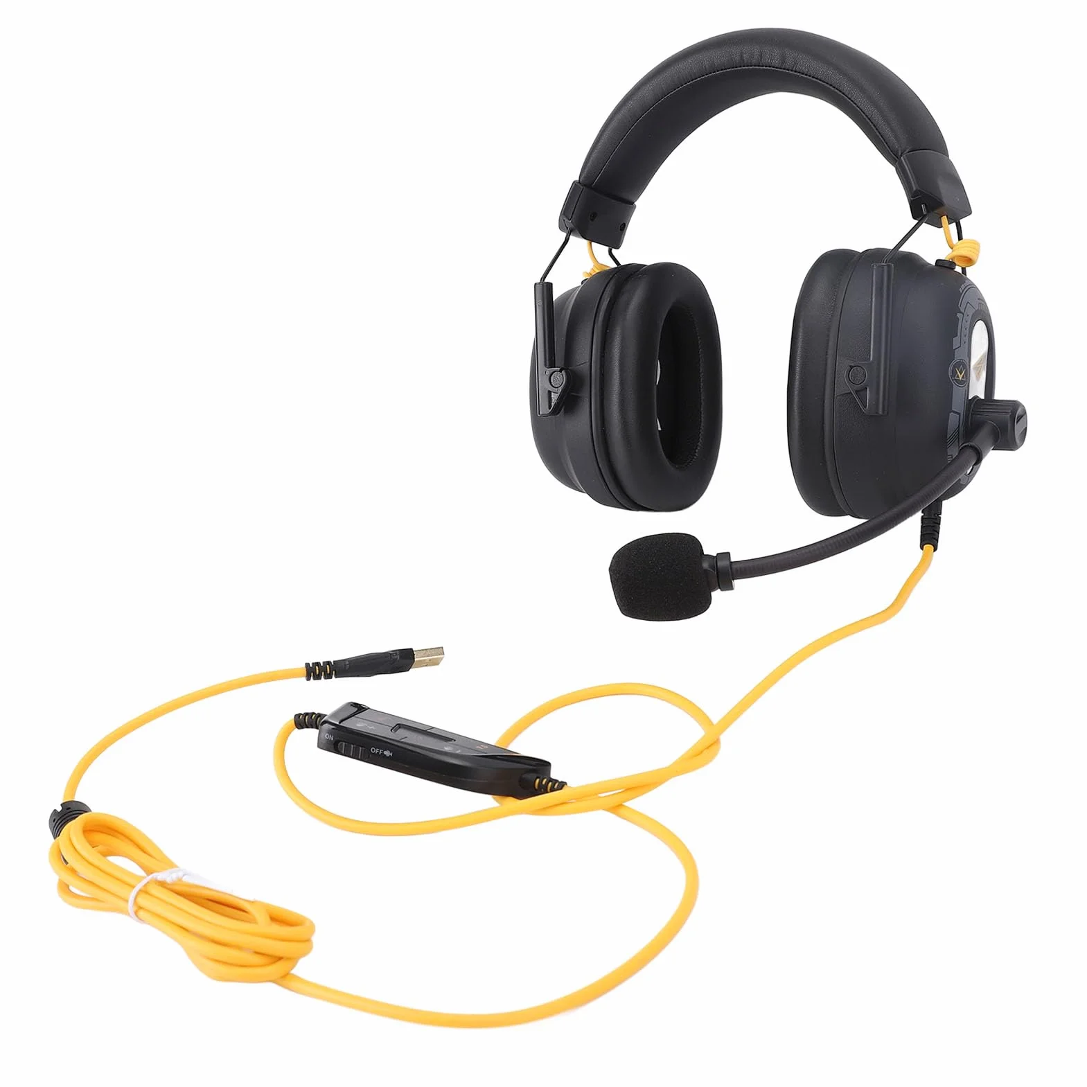 Jiawu HiFi -Surround -sound Gaming Zestaw Słuchawkowy z Mikrofonem Tłumienia Szumu i Niestandardowym Oprogramowaniem do Efektu Dźwięku dla Spersonalizowanych wrażeń z Słuchawkami Słuchawek dla (BLACK)