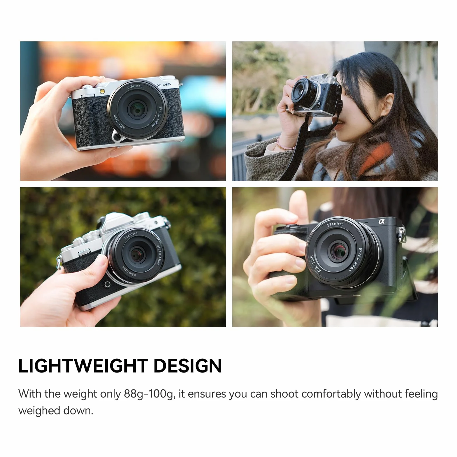 TTArtisan AF 27 mm F2.8 Obiektyw z automatycznym ustawianiem ostrości APS-C kompatybilny z lustrzanicami bezlusterkowymi Sony E-Mount A5000 A5100 A6000 A6100 A6300 A6400 A6500 A6600 NEX-3 NEX-3N NEX