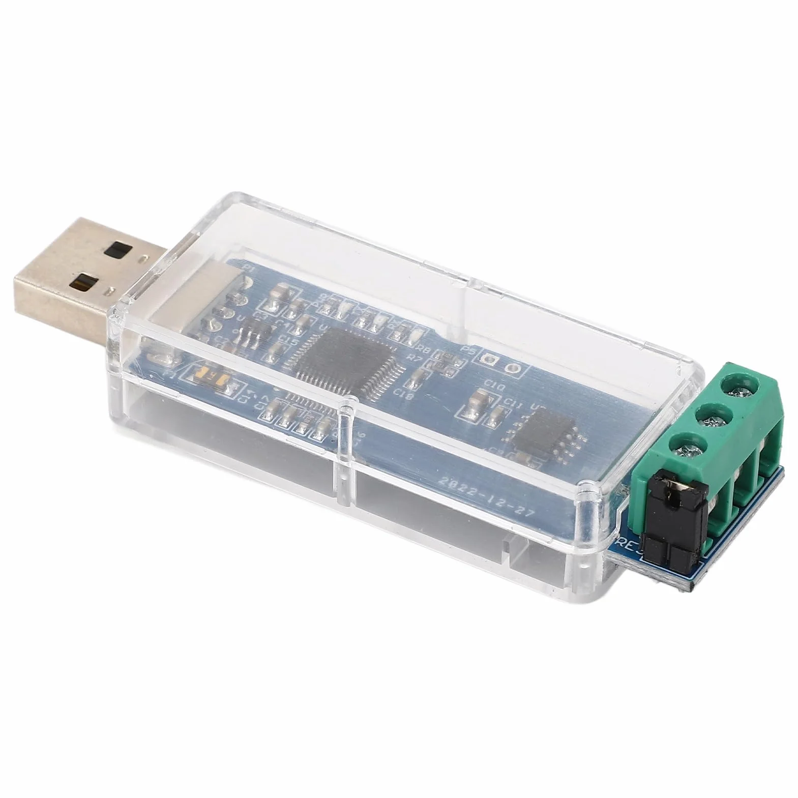 Moduł konwertera USB na CAN, adapter konwertera USB na CAN, 3-kolorowy wskaźnik stanu LED, nieizolowany chip, prędkość transmisji USB do CAN, kabel USB do CAN, kabel USB