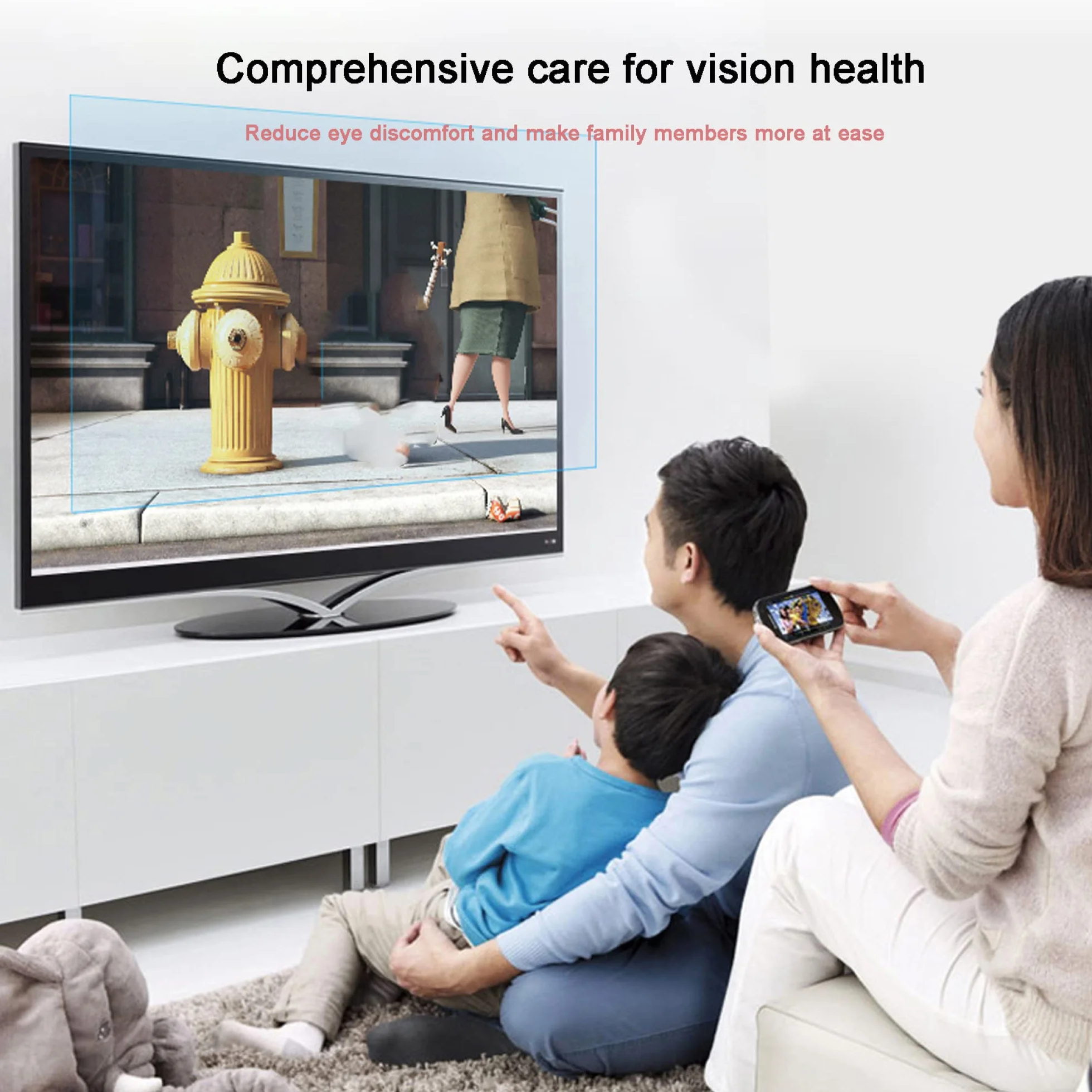 Osłona ekranu, Od matowej do 43 cali, folia przeciwodblaskowa, odfiltrowująca niebieskie światło odporna na zarysowania telewizora LCD LED OLED HDTV