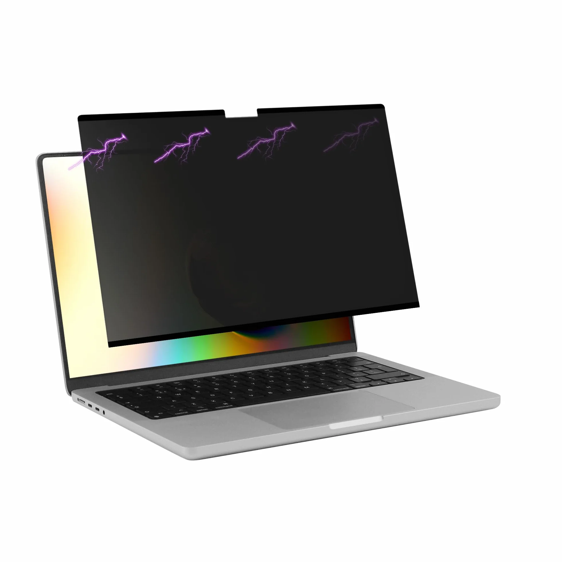 kwmobile Ekran prywatności laptopa do Apple Macbook Air 15 M4 2025 A3241, magnetyczny, antyodblaskowy blokada niebieskiego światła