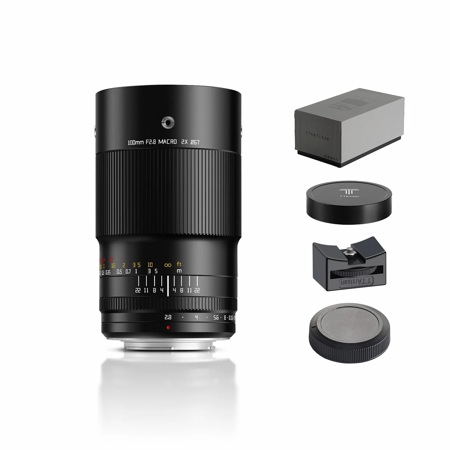 TTARTISAN 100 mm f2.8 makro 2X do Canon EF Mount, pełny format, 2-krotne powiększenie, obiektyw do fotografii makro (EF-Mount)