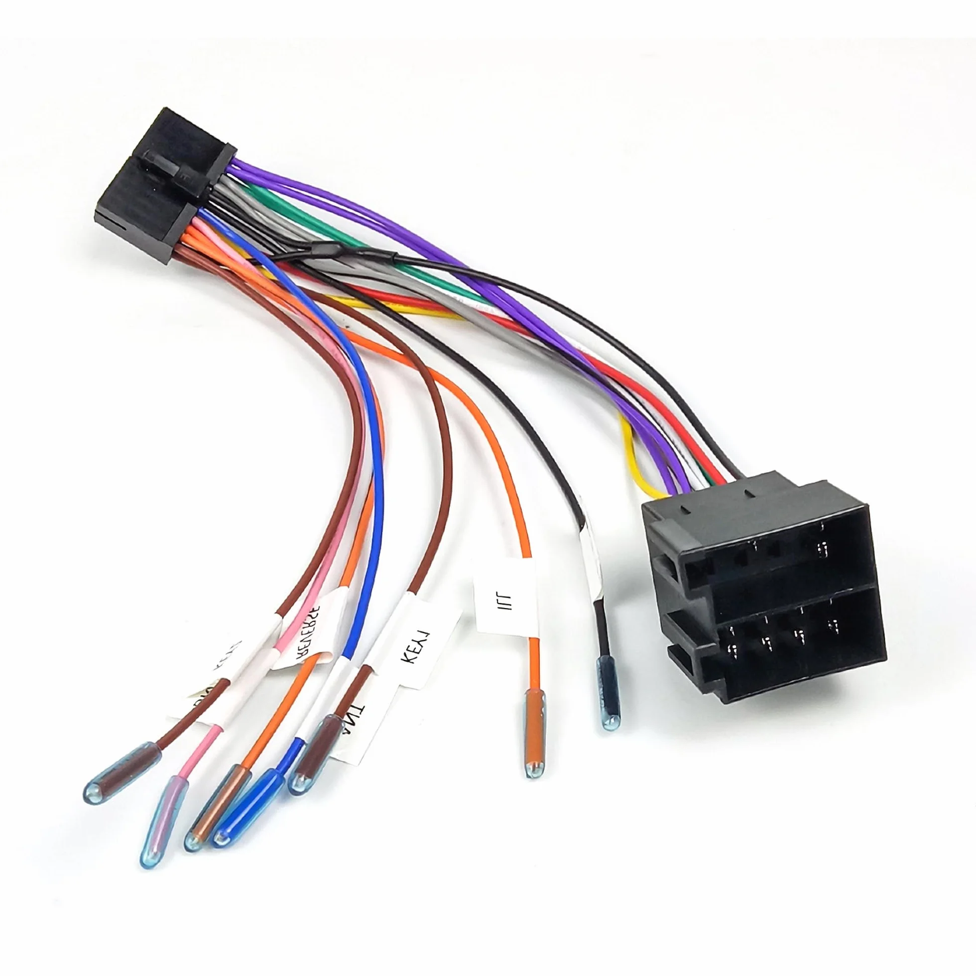 20-biegunowy kabel adaptera ISO do radia samochodowego, zamiennik do gniazda T dla VW