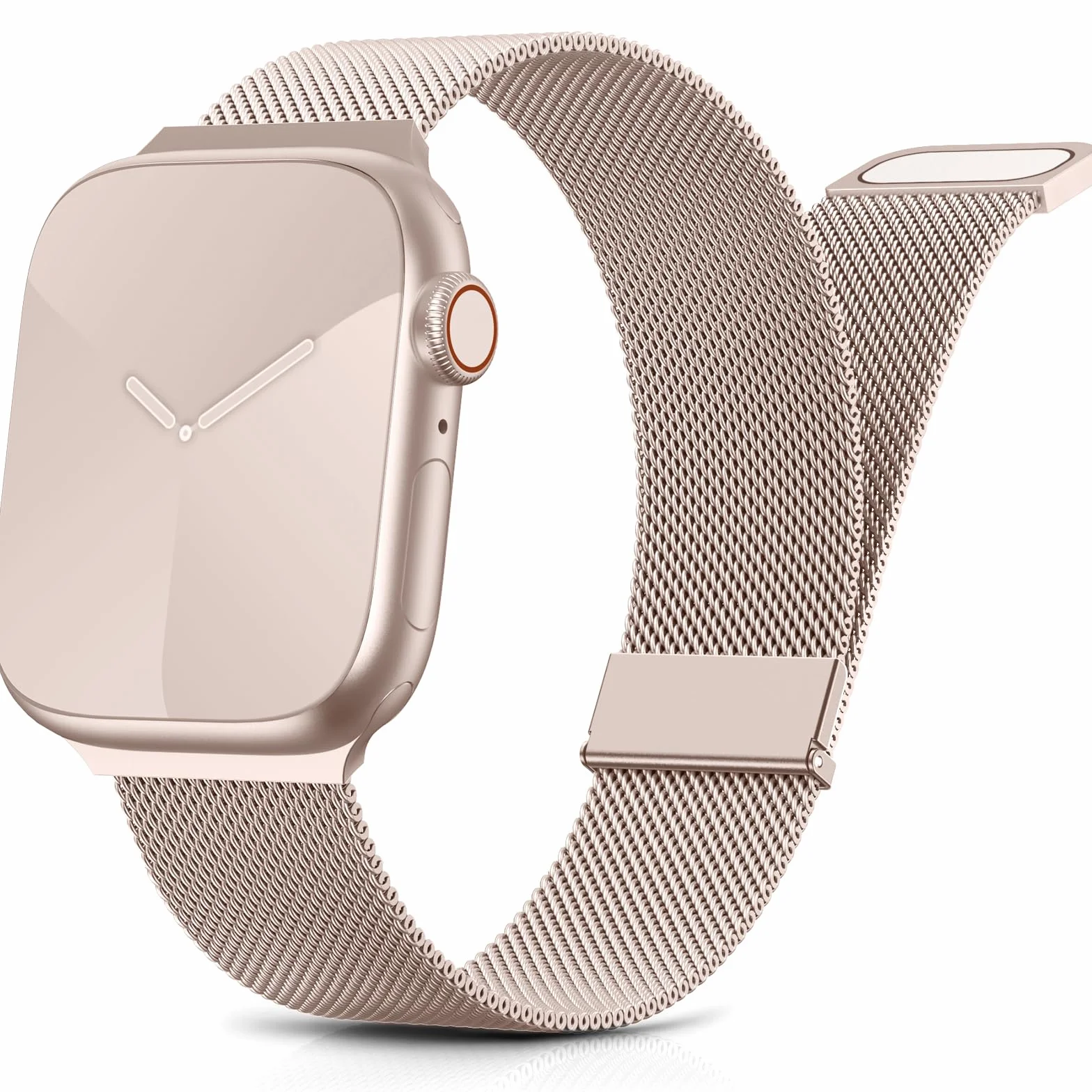 Pasek kompatybilny z paskiem Apple Watch 40 mm 38 mm 41 mm 42 mm 44 mm 45 mm 46 mm 49 mm mężczyźni kobiety ulepszona klamra magnetyczna Milano paski do zegarków iWatch SE Series 11, 10, 9, 8, 7, 6, 5
