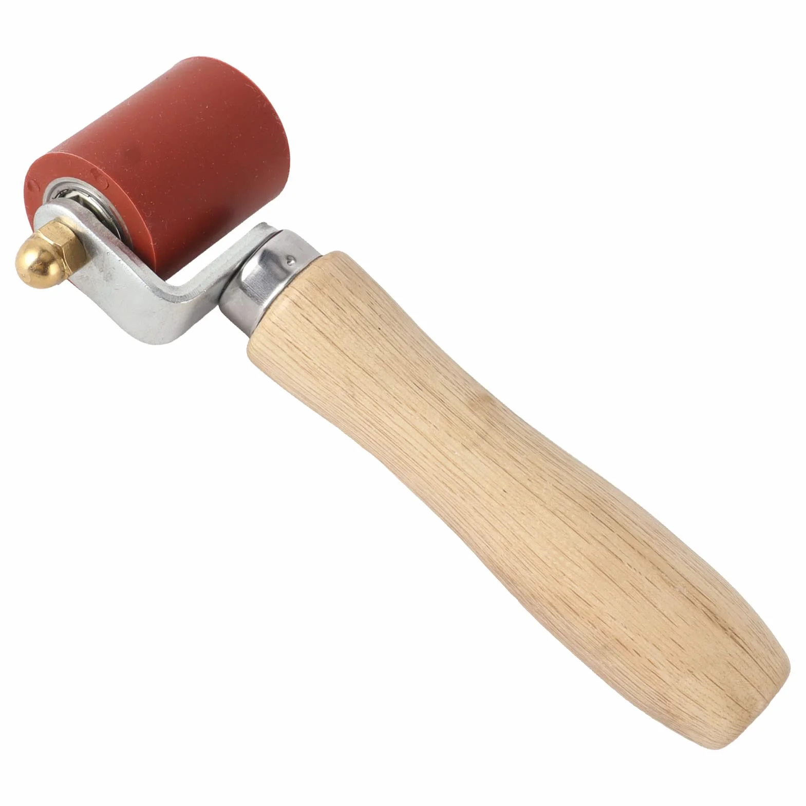 Silikonowy Tester Szwów Konstrukcja łożyska Ergonomiczny Odpinany Wygładzający Wałek do Szwów Narzędzie do Taśmy Dachowej Pcv Silikonowy Wałek do Szwów Ręczny Wałek Dociskowy (Czerwona szerokość 40mm/1,6 cala)
