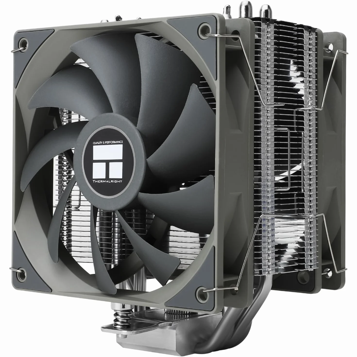 Thermalright Assassin Spirit 120 V2 PLUS wentylator chłodzący CPU, 4 rury grzewcze, podwójny wentylator PWM Quiet Fan CPU, radiator do AMD AM4 AM5/Intel 1700/1150/1151/1200(AS120 V2 Plus)