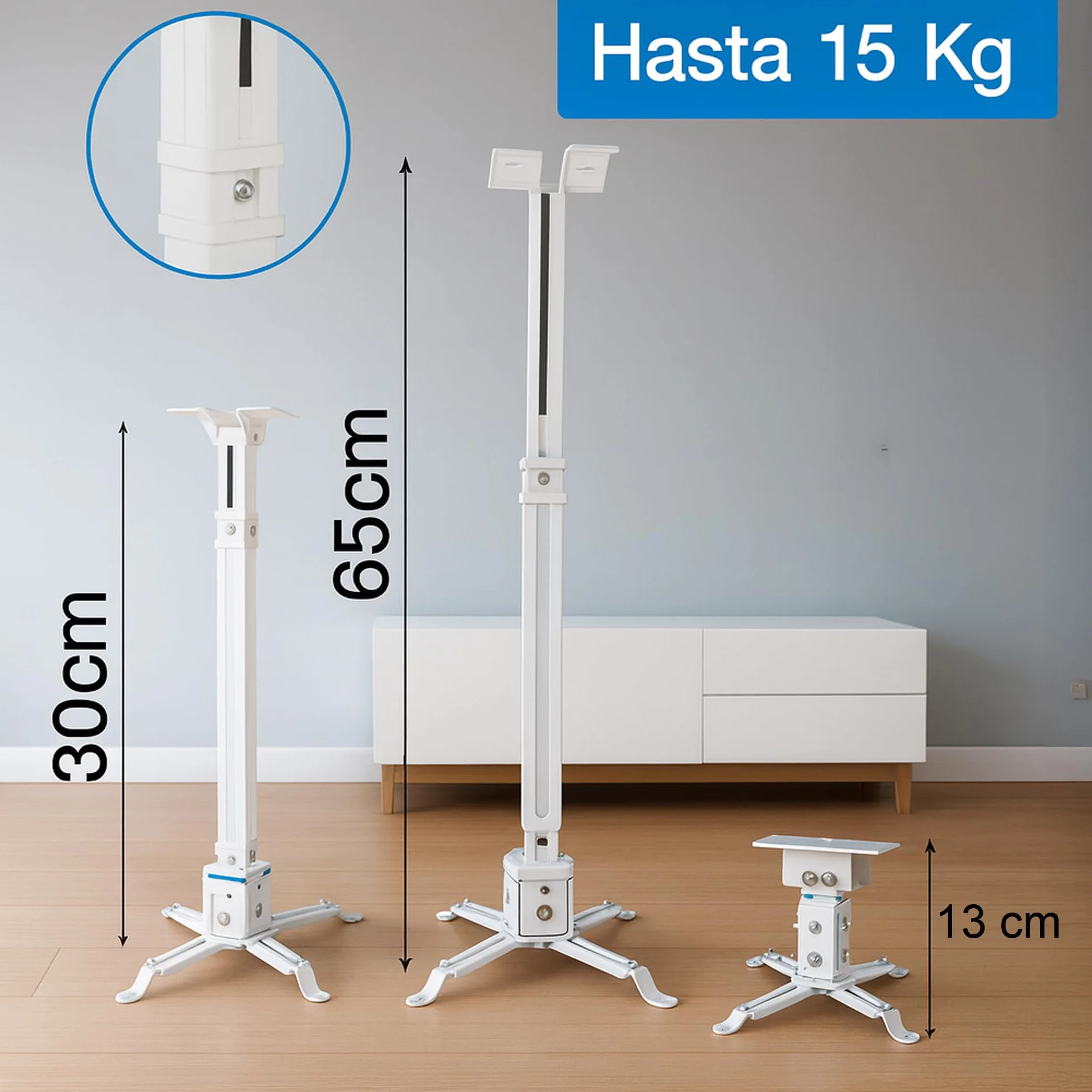 Unicview Uchwyt sufitowy do projektora, biały