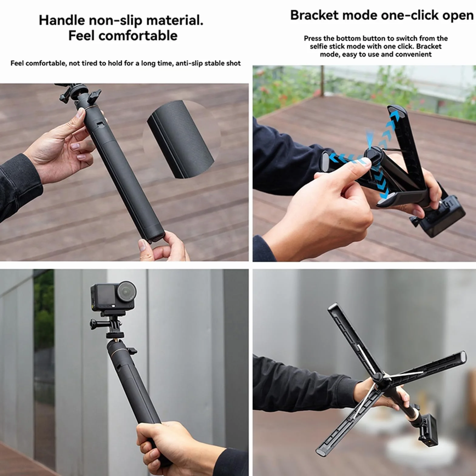 Statyw i kij do selfie 120 cm do DJI Osmo Action 6, rozszerzalny statyw do selfie, kompatybilny z akcesoriami DJI Osmo Action 6, wielofunkcyjny drążek przedłużający ze stopu aluminium, 120 cm