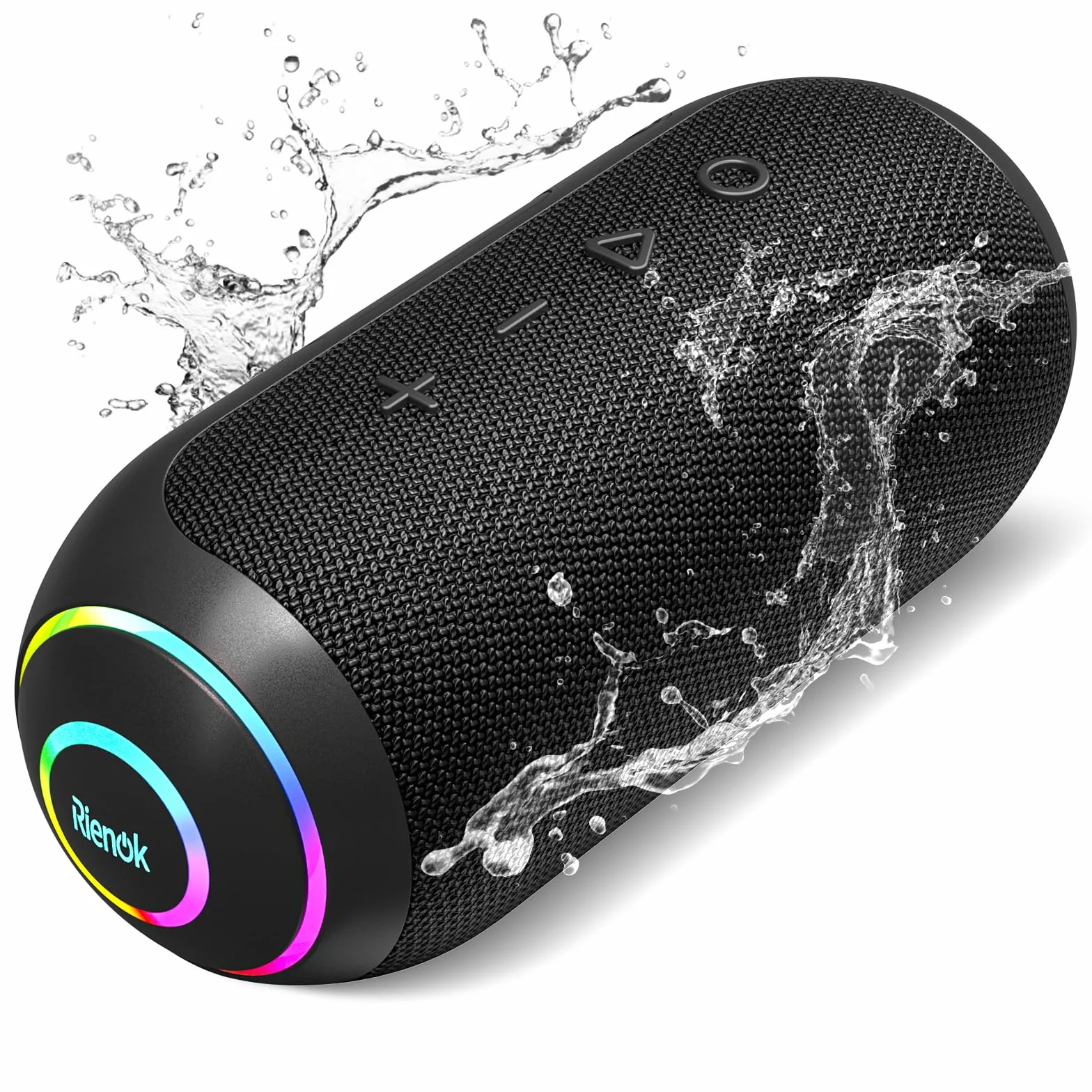 RIENOK 40 W – potężny głośnik Bluetooth, wodoodporność IPX7, bateria 5200 mAh, głośnik wysokotonowy i niskotonowy Bluetooth 5.3, przenośne bezprzewodowe parowanie stereo, obsługa karty TF i AUX