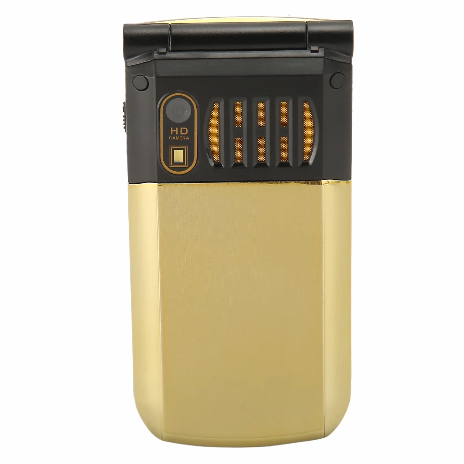 Generic YEEMI K21+ Telefon Komórkowy z klapką 4G i Dużym Przyciskiem z Podwójnym Ekranem dla Seniorów, Podstawowy Telefon Komórkowy z baterią 4800 MAh dla Osób Starszych (GOLD)