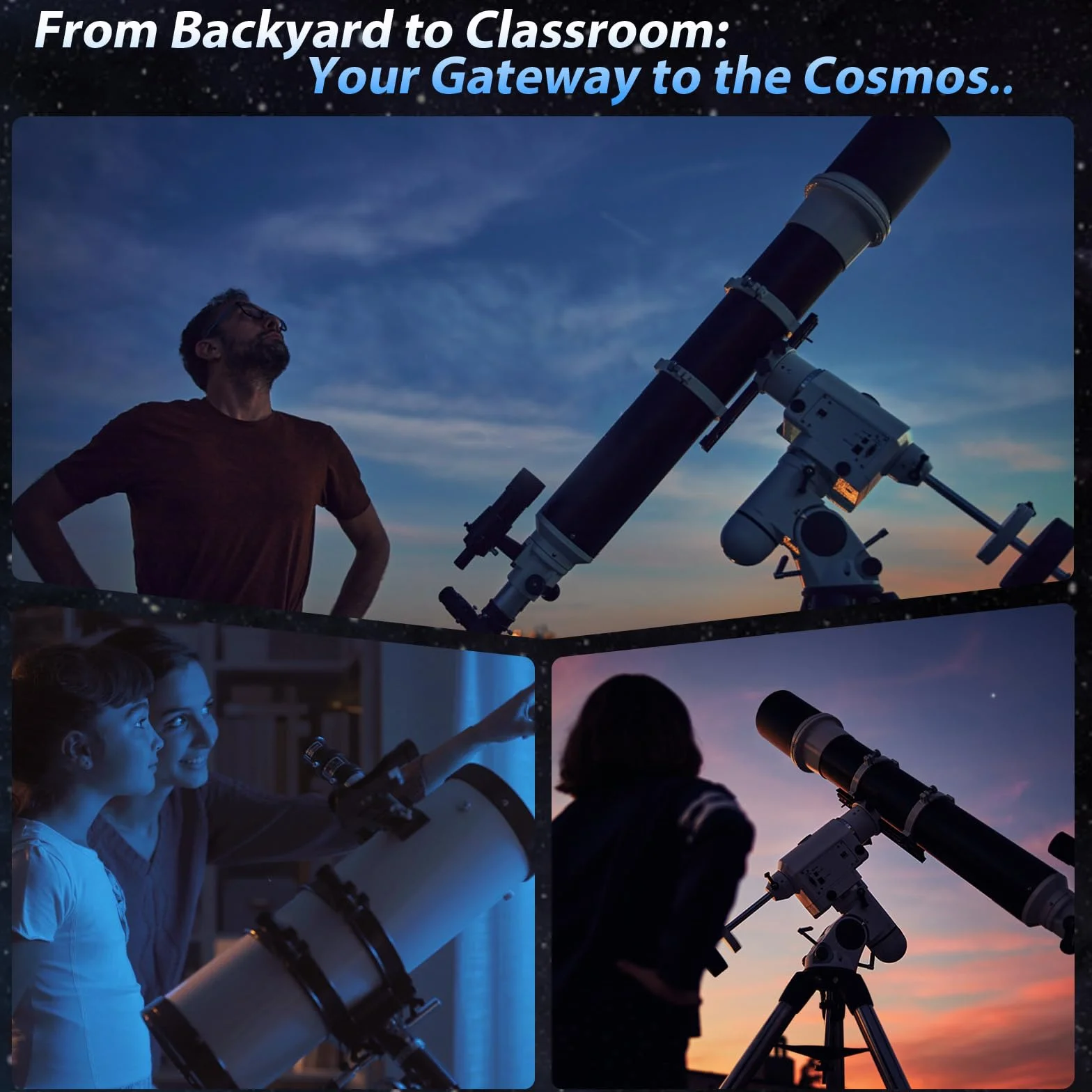 Nova200 kamera teleskopowa CMOS elektroniczny okular cyfrowy do teleskopu 3,2 cm księżycowa planetarna kamera astronomiczna dla entuzjastów astronomii astrofotografii