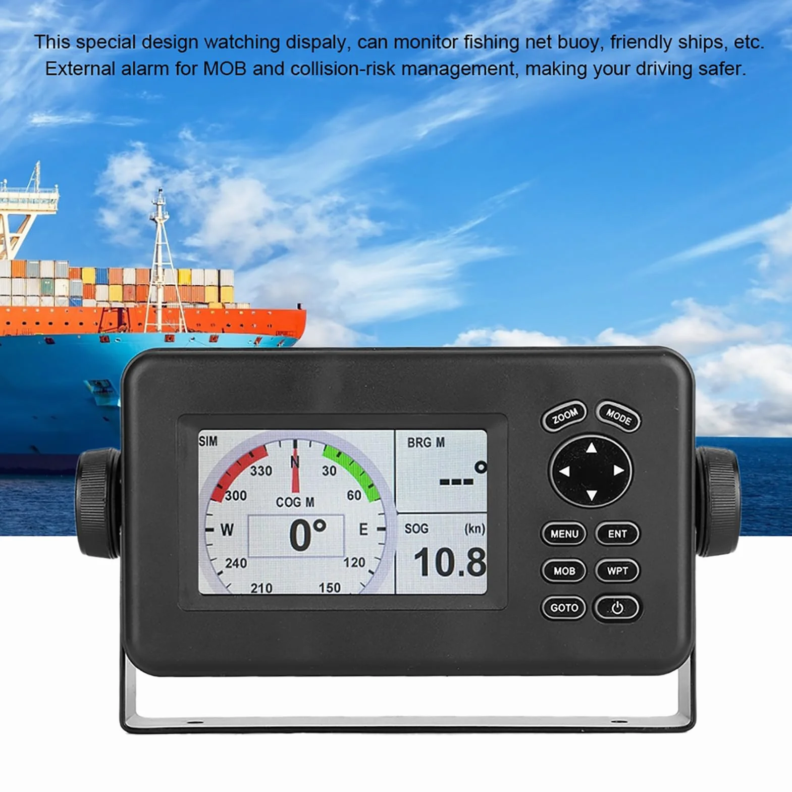 Kolorowy wyświetlacz LCD Morska nawigacja GPS o przekątnej 4,3 cala Lokalizator alarmów klasy B Transponder AIS System Combo Nawigacja GPS łodzi Pozycjoner Lokalizator