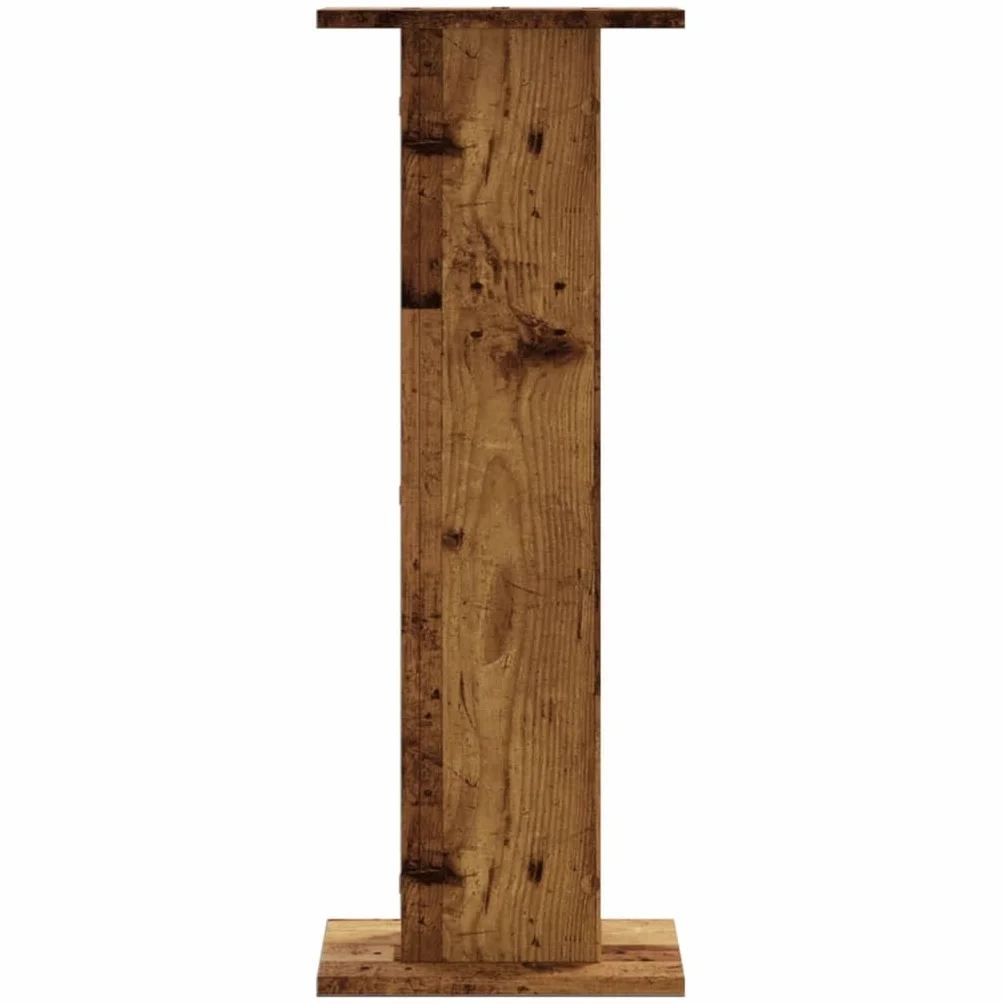 vidaXL Podstawki pod głośniki, 2 szt., stare drewno, 30x30x80 cm