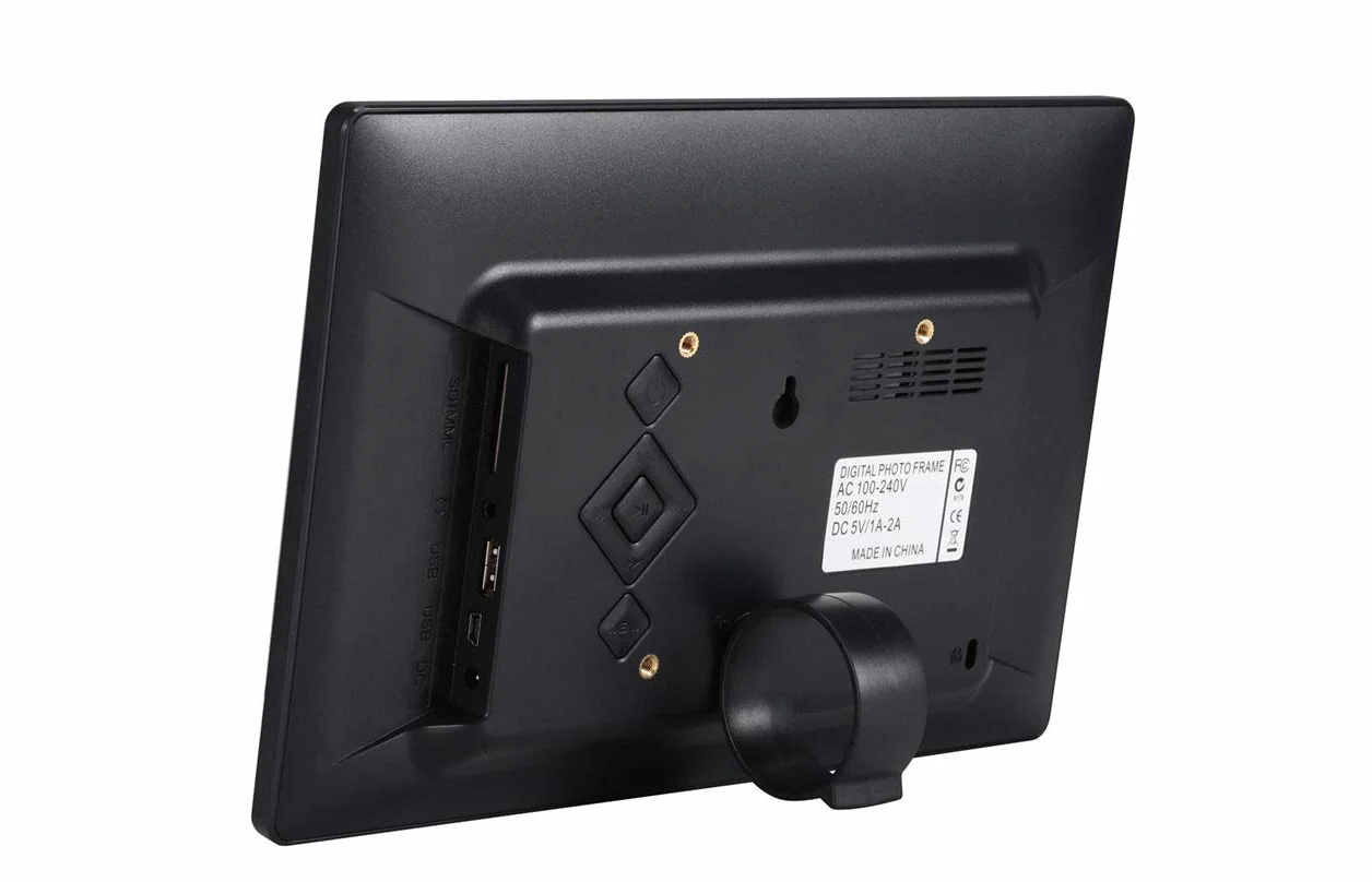 Cyfrowa ramka na zdjęcia z pamięcią USB, wyświetlacz IPS 10,1 cala, Full HD, zdjęcia i filmy elektroniczne, nie wymaga aplikacji ani Wi-Fi, obsługa kart SD, funkcja pokazu slajdów, duży