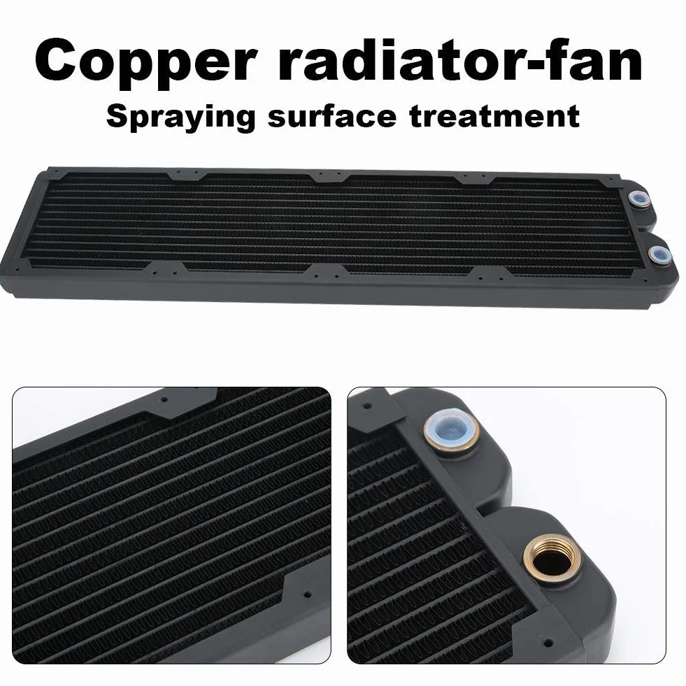 Tosuny Chłodziarka chłodząca do komputera, akcesoria komputerowe 14-rurkowy miedziany radiator TW-480 mm do stabilności procesora.