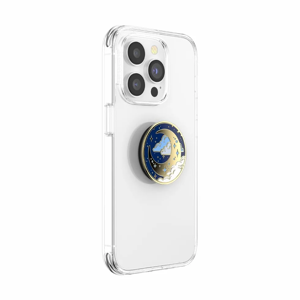 PopSockets Samoprzylepny Grip do Telefonu, Uchwyt, Podstawka do Telefonu, Enamel - Fly Me To Moon