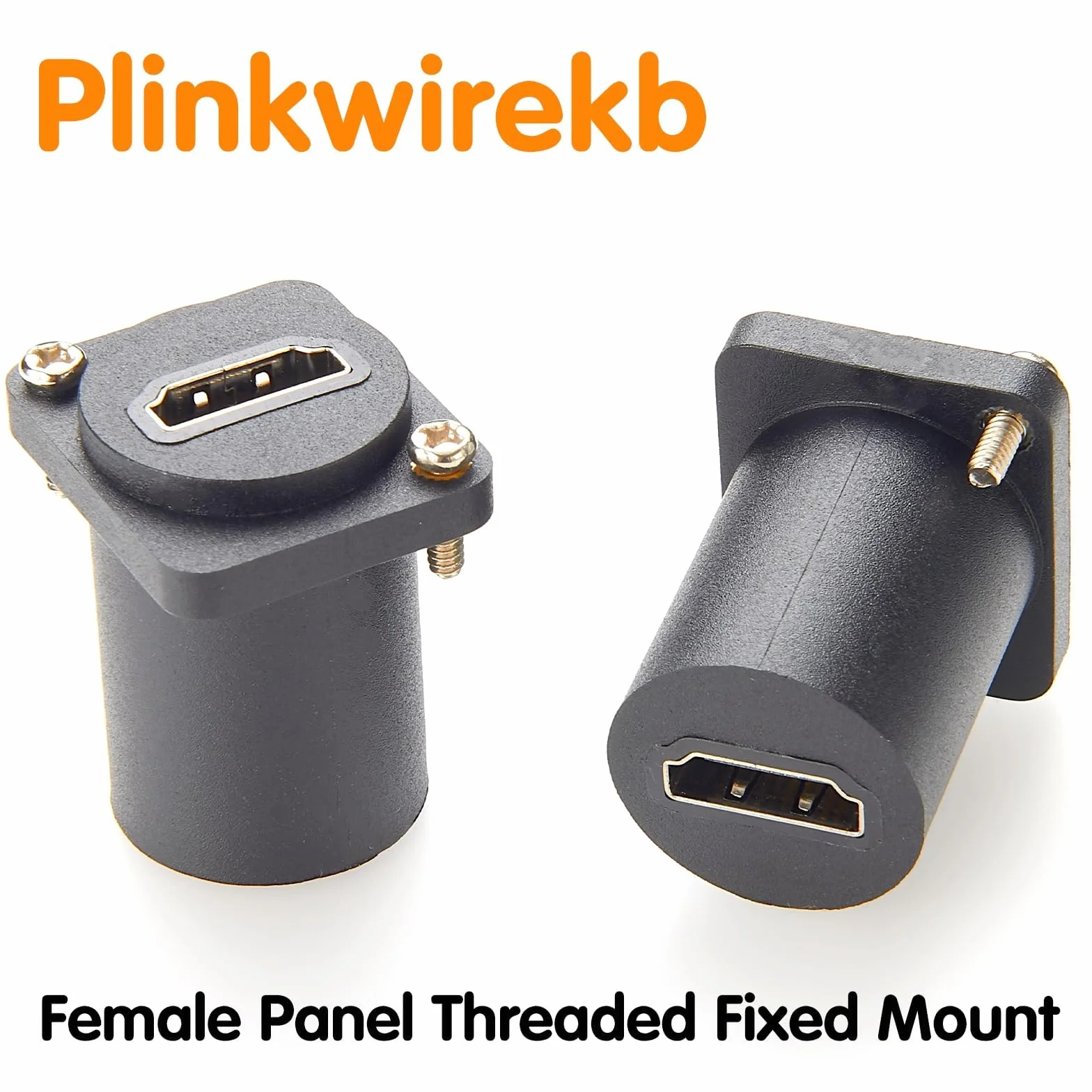 Adapter do montażu paneli HDMI, gniazdo typu D, 4K @ 60 Hz, gniazdo typu D na gniazdo, 4K @ 60 Hz, szybkie HDMI 1.4, stałe złącze gwintowane, 5 sztuk