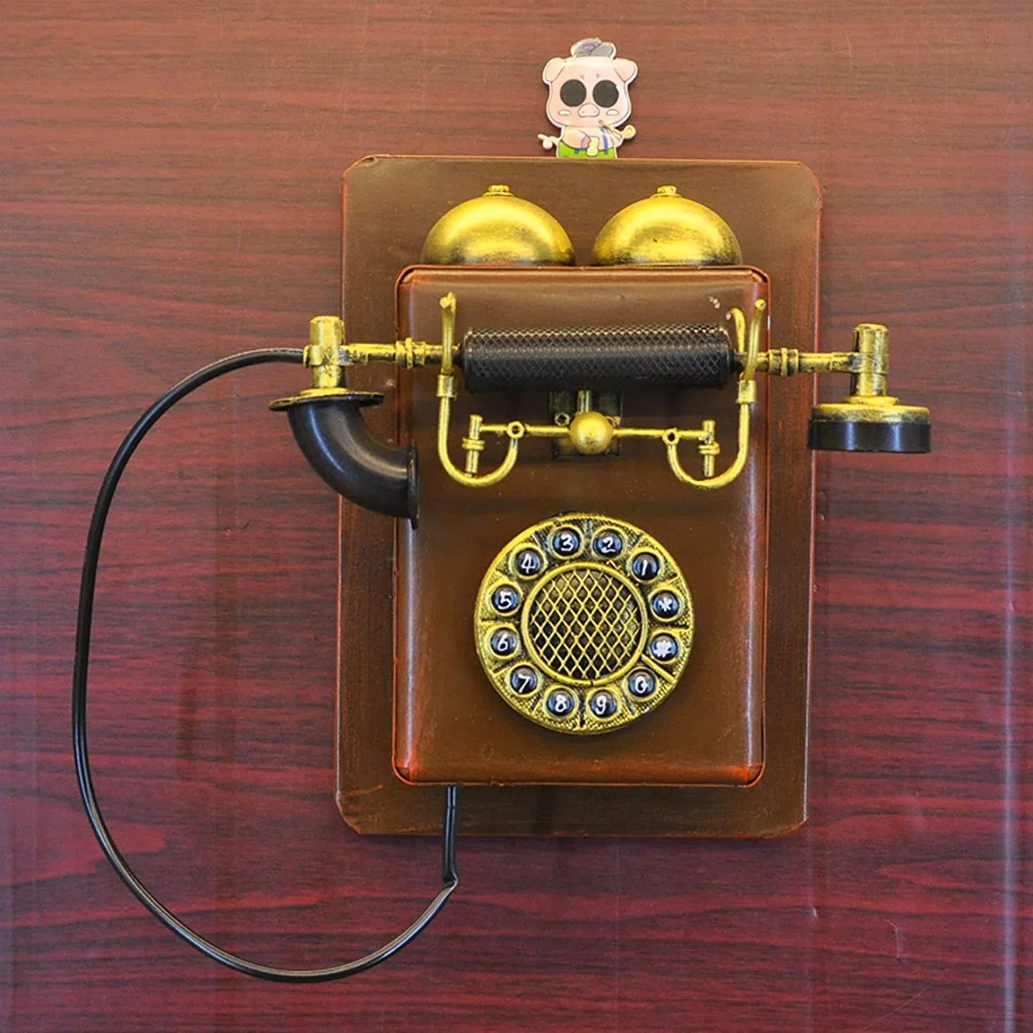 WangXLDD Staromodne dekoracyjne telefony antyczny telefon stacjonarny/retro telefon do domu biura telefonu