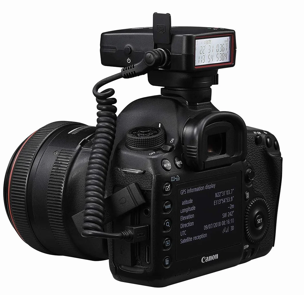 Odbiornik GPS GMAX EOS2 Geotagger z funkcją Bluetooth do Canon GP-E2 i innych funkcji