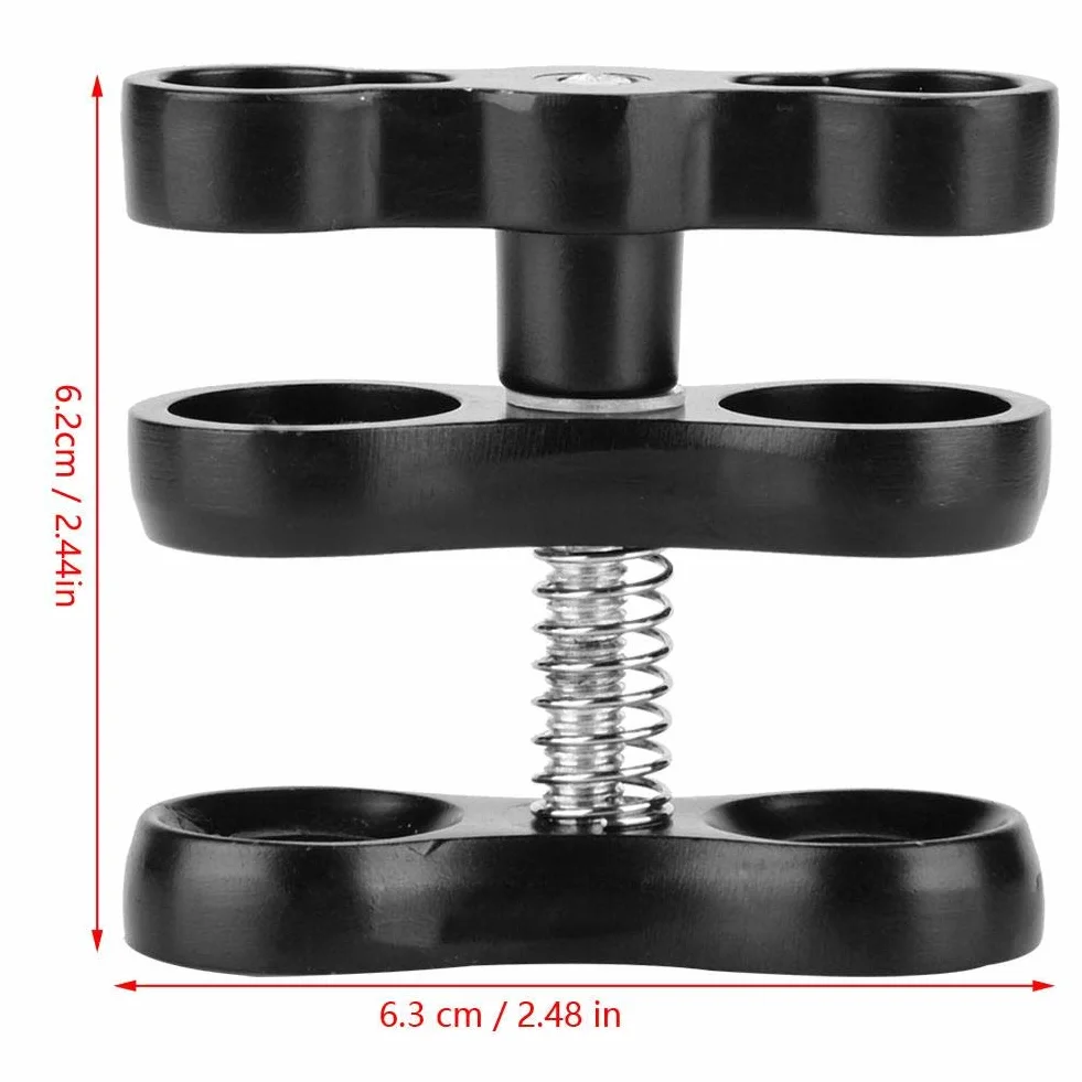 Światła nurkowe Butterfly Clip Arm Złącze przegubu kulowego Aluminiowa piłka do montażu na zacisku