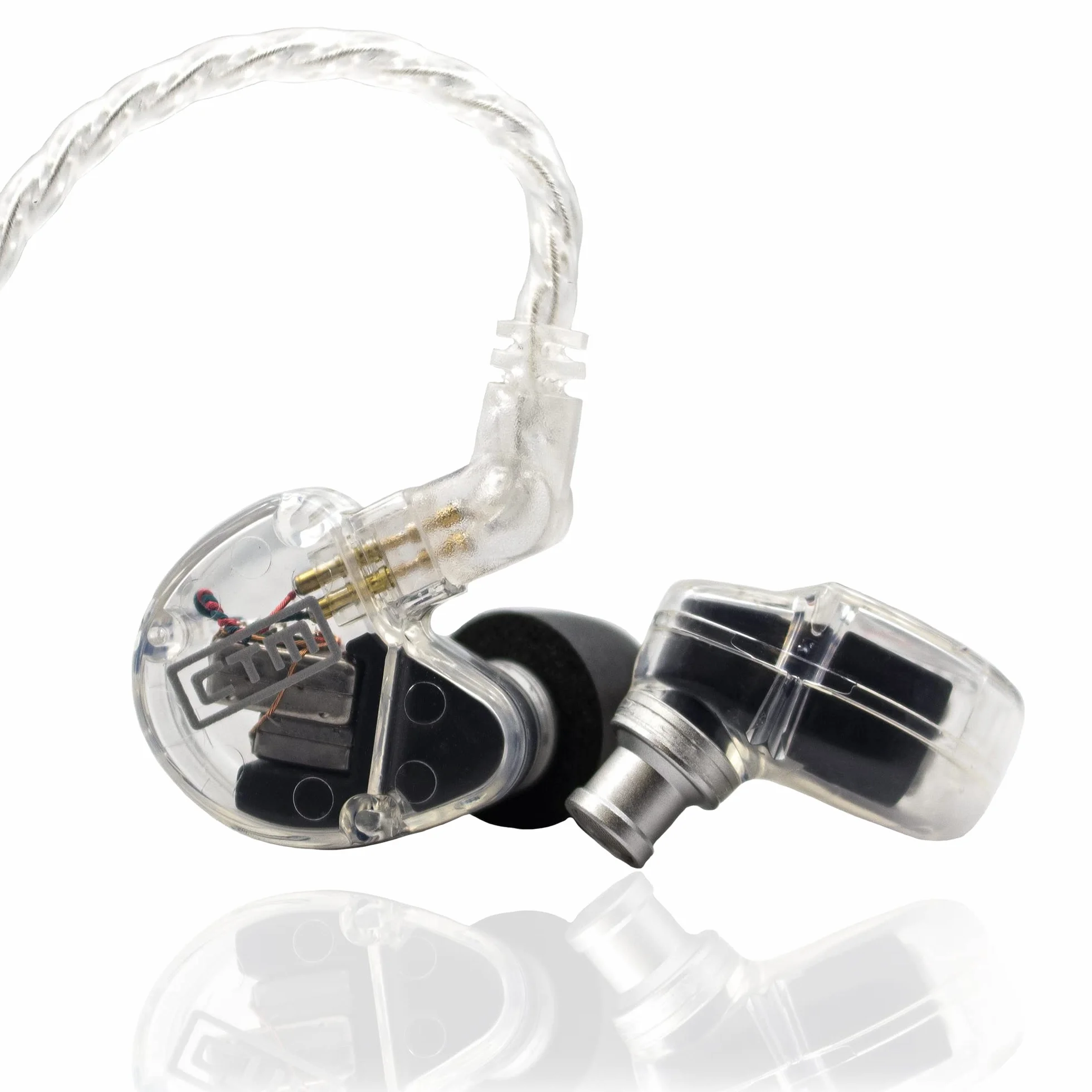 CTM CE220 - Pro Isolating Dual Driver Przewodowe słuchawki douszne od Clear Tune Monitors (przezroczyste)