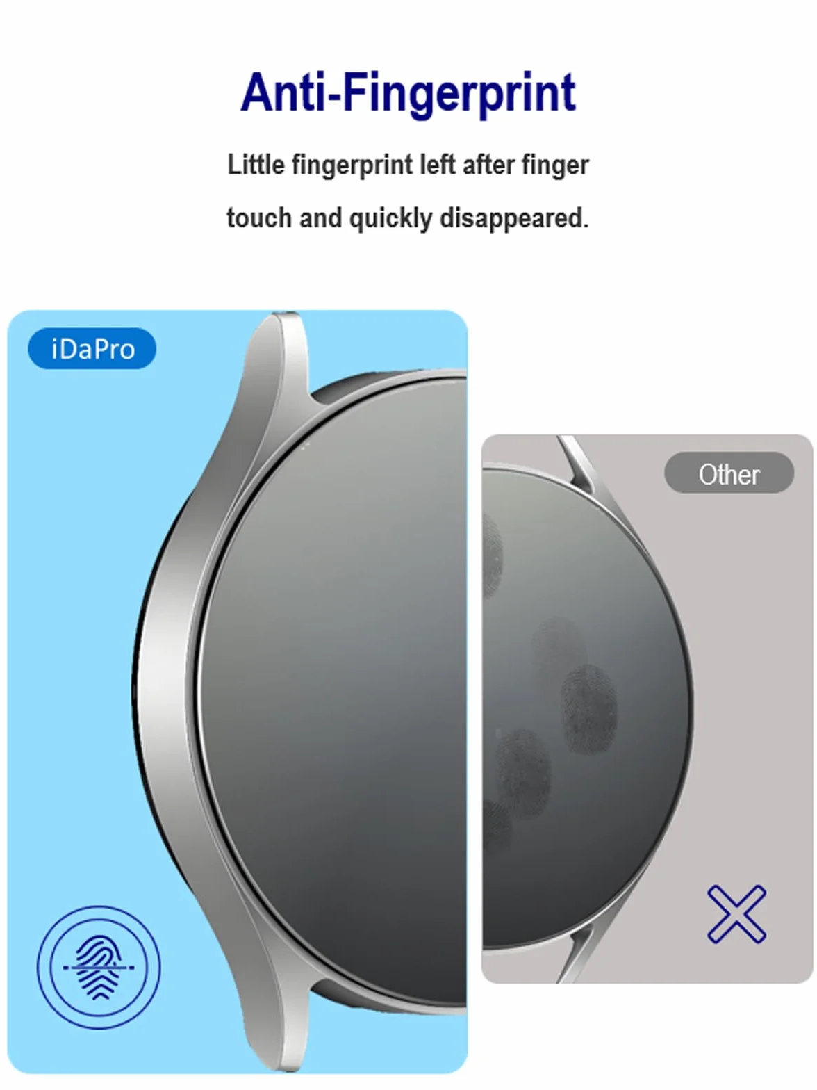 iDaPro Ochraniacz ekranu do smartwatcha Huawei GT 2 Pro GT2 Pro, 4 sztuki, szkło hartowane, odporne na zarysowania, bez pęcherzyków powietrza, łatwa instalacja