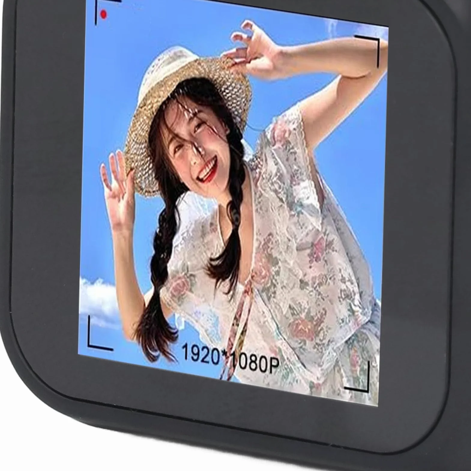 Mikrokamera Cyfrowa CCD, 2MP 1080P Minikamera Cyfrowa Rozdzielczość 3760x2128, 160° Szeroki Kąt, Kompaktowa Przenośna Kamera na Klucze (128G Mała karta pamięci)