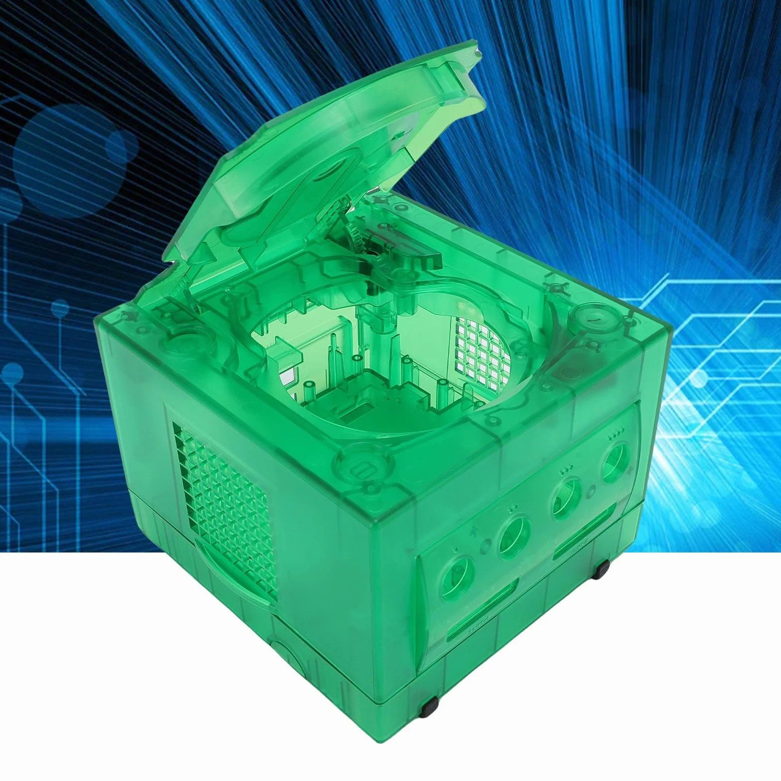Sxhlseller Przezroczysta Obudowa Konsoli do Gier Zamienna dla GC DOL 001 DOL 101, Odporna na Wstrząsy, Wytrzymała Obudowa ABS z Precyzyjnymi Wycięciami, Wydłużająca żywotność Konsoli, Wyróżniająca
