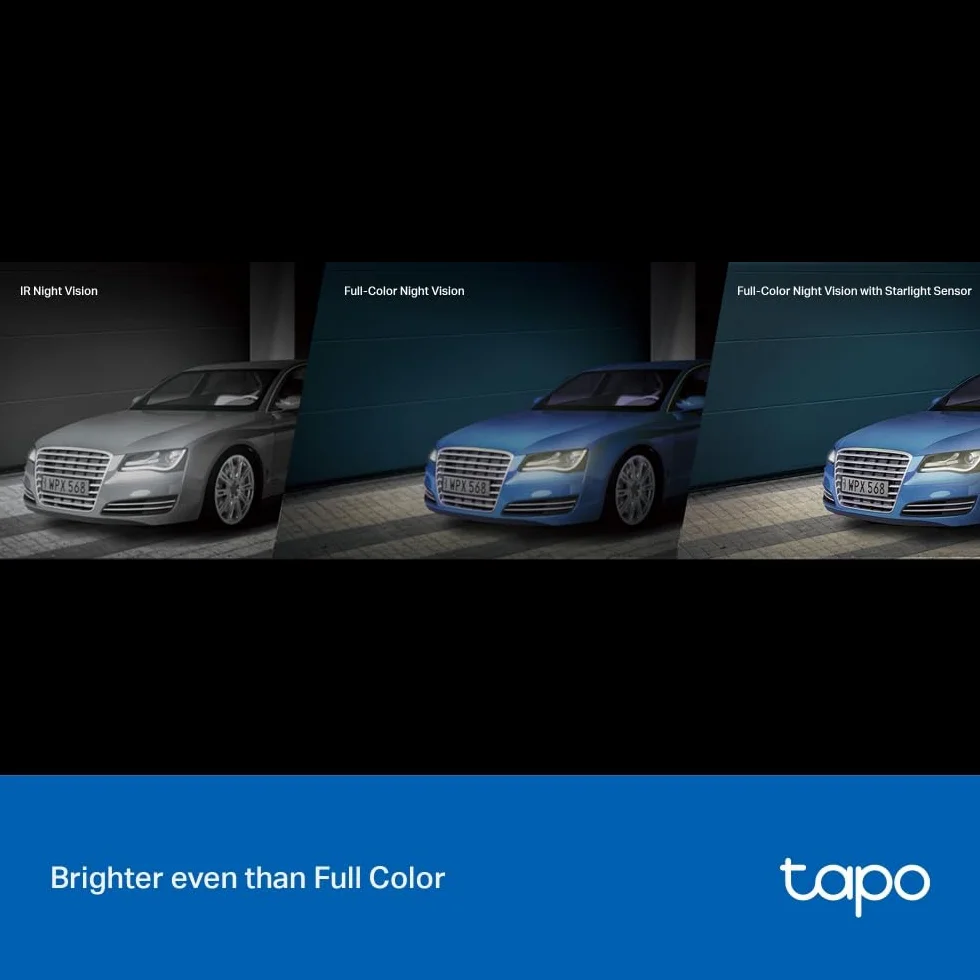 TP-Link Tapo C320WS | Kamera Wi-Fi zewnętrzna 2K QHD z kolorowym trybem nocnym | Detekcja ruchu | Dwukierunkowe audio | IP66 | Kompatybilna z Alexa i Google Home