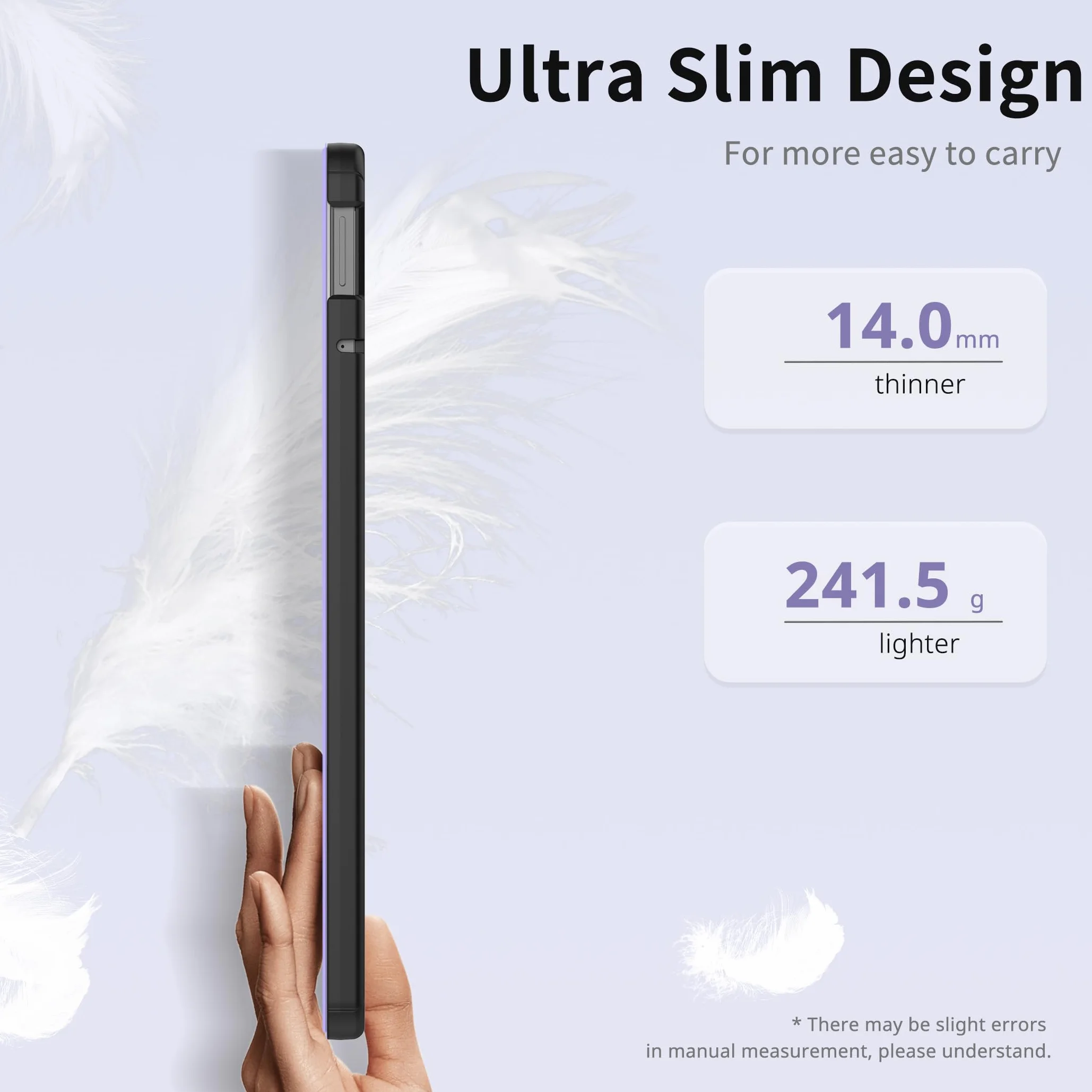 Etui do Xiaomi Redmi Pad 2 11 cali, ochronne, ultra cienka skóra poliuretanowa, stojak, automatyczne wygaszanie (fioletowe)