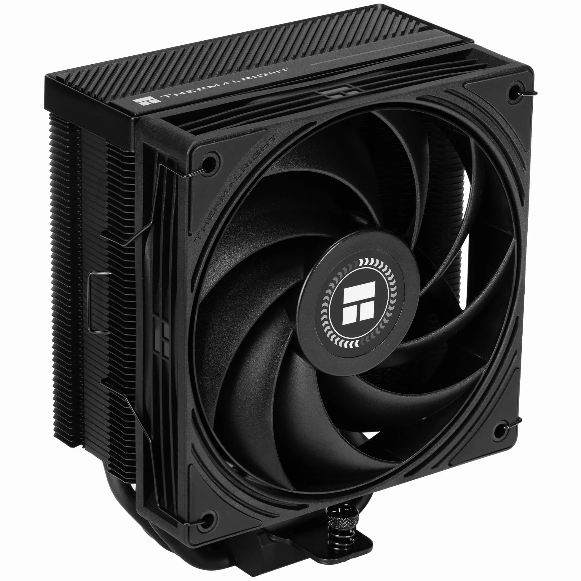 Thermalright Assassin X120-A Dark All-Black CPU Air Cooler, wentylator 2400 obr./min | 4 rury grzewcze, wentylator PWM o wysokim przepływie powietrza 120 mm, 85,35 CFM, dla AMD AM5/AM4, Intel LGA1851/1700