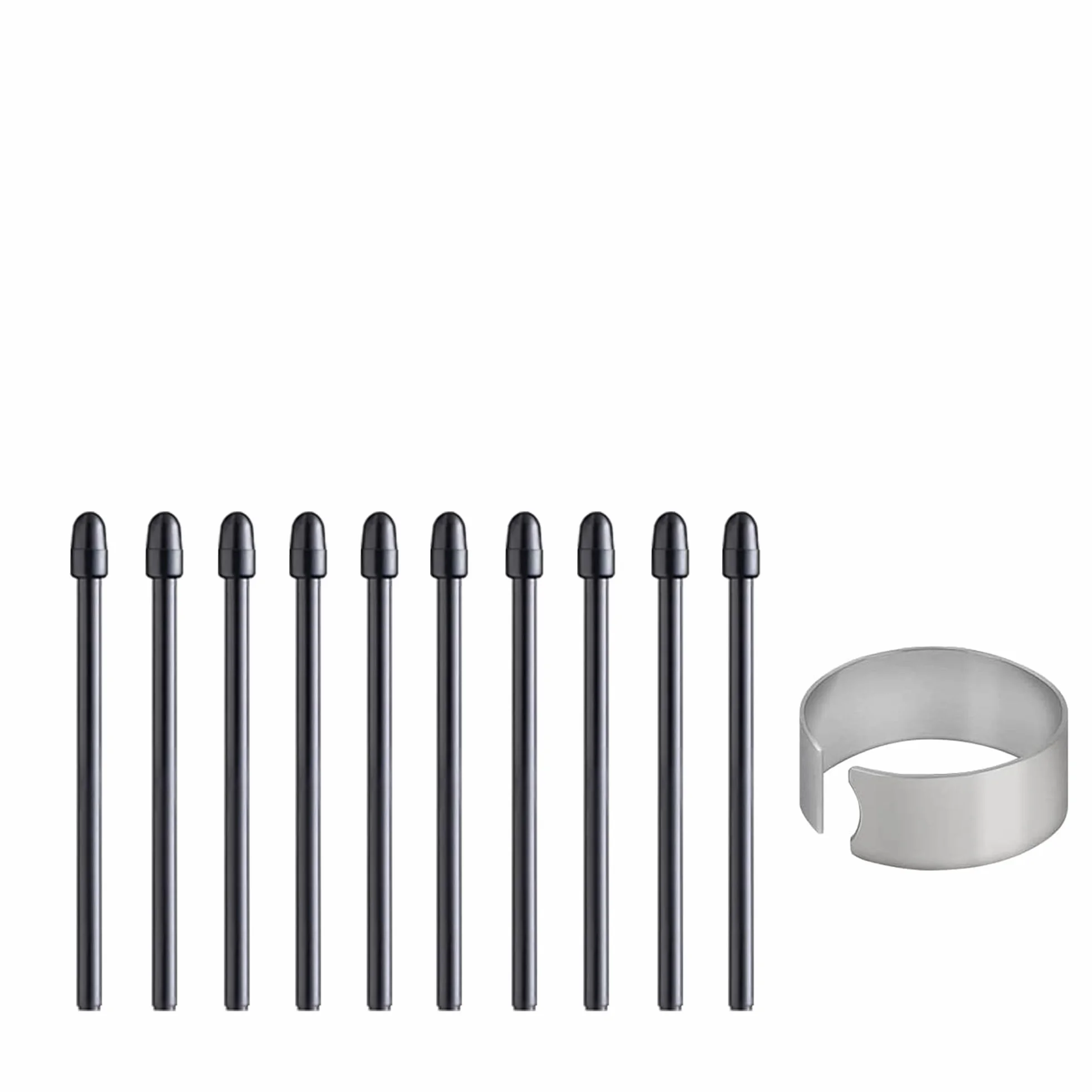 [10 sztuk] Wymiana Wskazówki dla Wacom One Standard Pen (2023 Edition) dla Wacom One 13 touch (DTH134) / Wacom One 12 (DTC121) / Wacom One M (CTC6110) / Wacom One S (‎‎ CTC411 0), Czarny