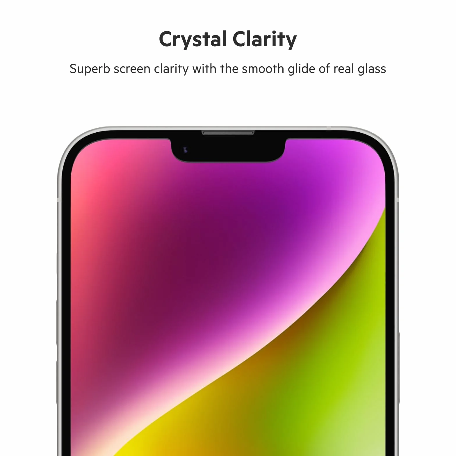 Belkin iPhone 13 Pro Max folia ochronna na ekran UltraGlass, antybakteryjna, łatwa aplikacja bez pęcherzyków powietrza z dołączoną tacą pomocniczą