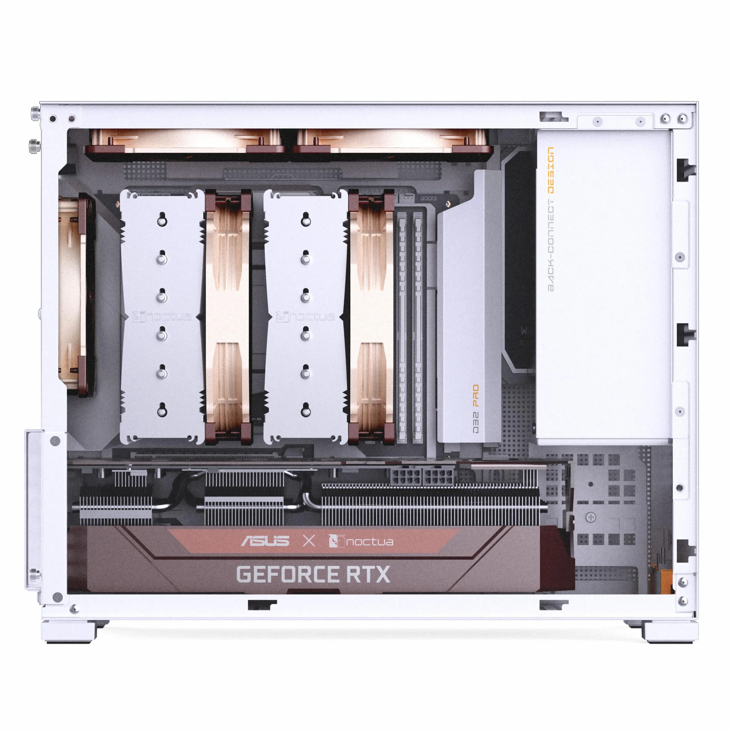 Jonsbo D32 PRO obudowa PC biała – kompaktowa obudowa mATX z obsługą Back-Connect, szkło hartowane, filtr kurzu i chłodzenie High-End