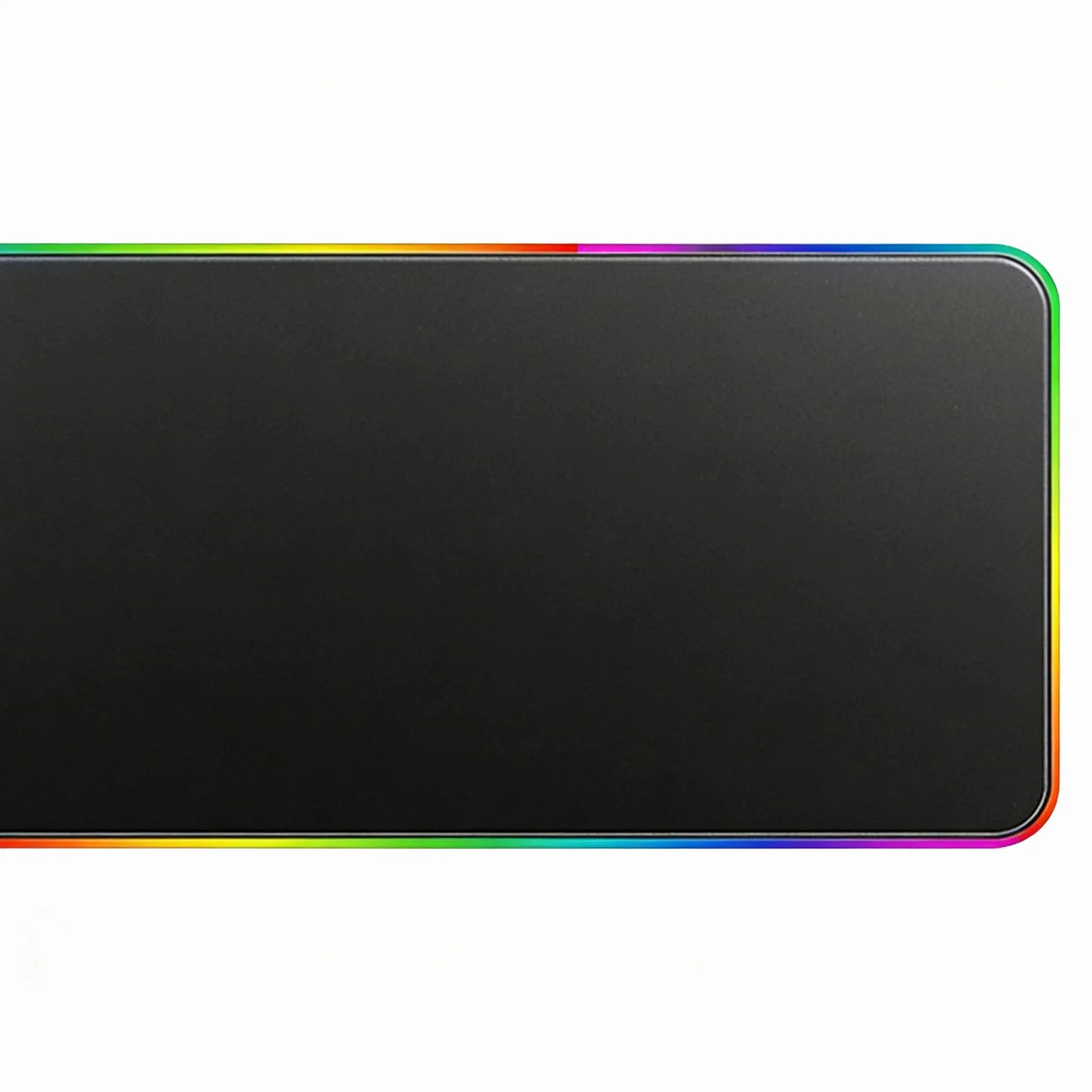 Podkładka Biurkowa z Ładowarką Bezprzewodową Gumowa Mata 15W | Bardzo Duża 80x30x0.4 cm Gumowa Podkładka RGB Do Gier, PC, Zegarka, Laptopa, Biura i