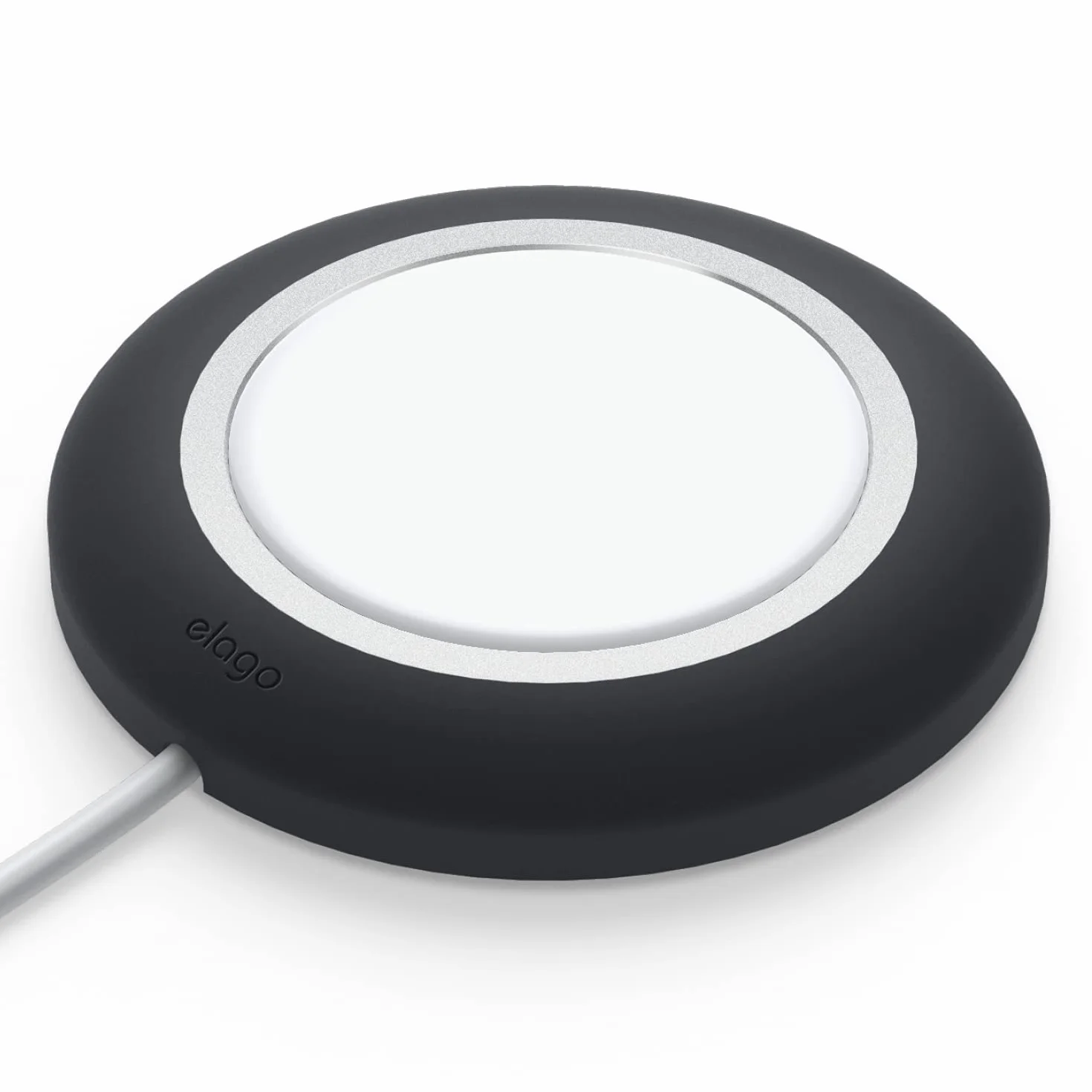 elago MS podkładka ładująca kompatybilna z ładowarką MagSafe kompatybilna z iPhone 17, 16, 15, 14, 13, seria 12 i innymi bezprzewodowymi telefonami (czarny)