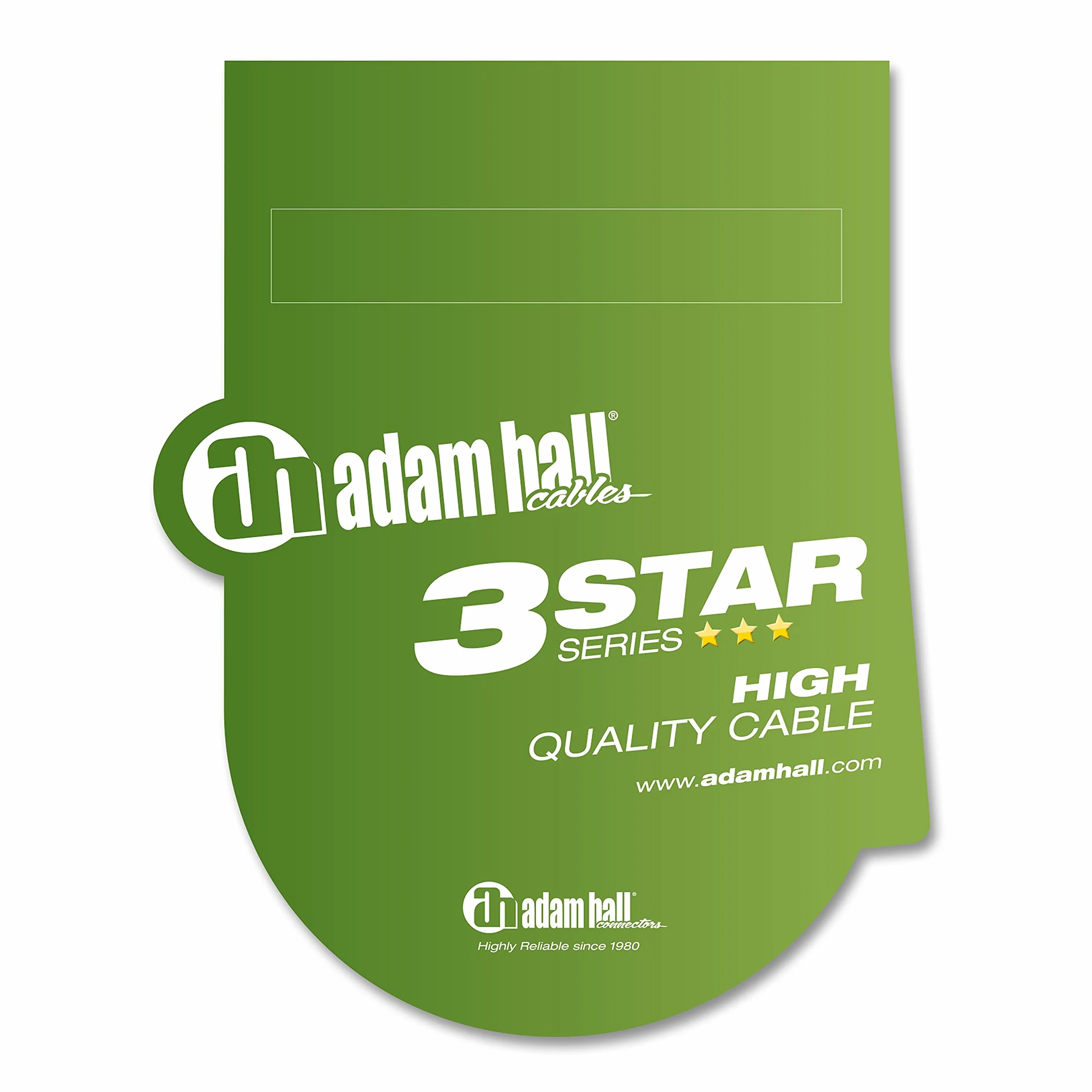 Adam Hall seria 3 gwiazda 0,9 m 6,3 mm jack stereo do 6,3 mm zestaw kabli krosowych stereo