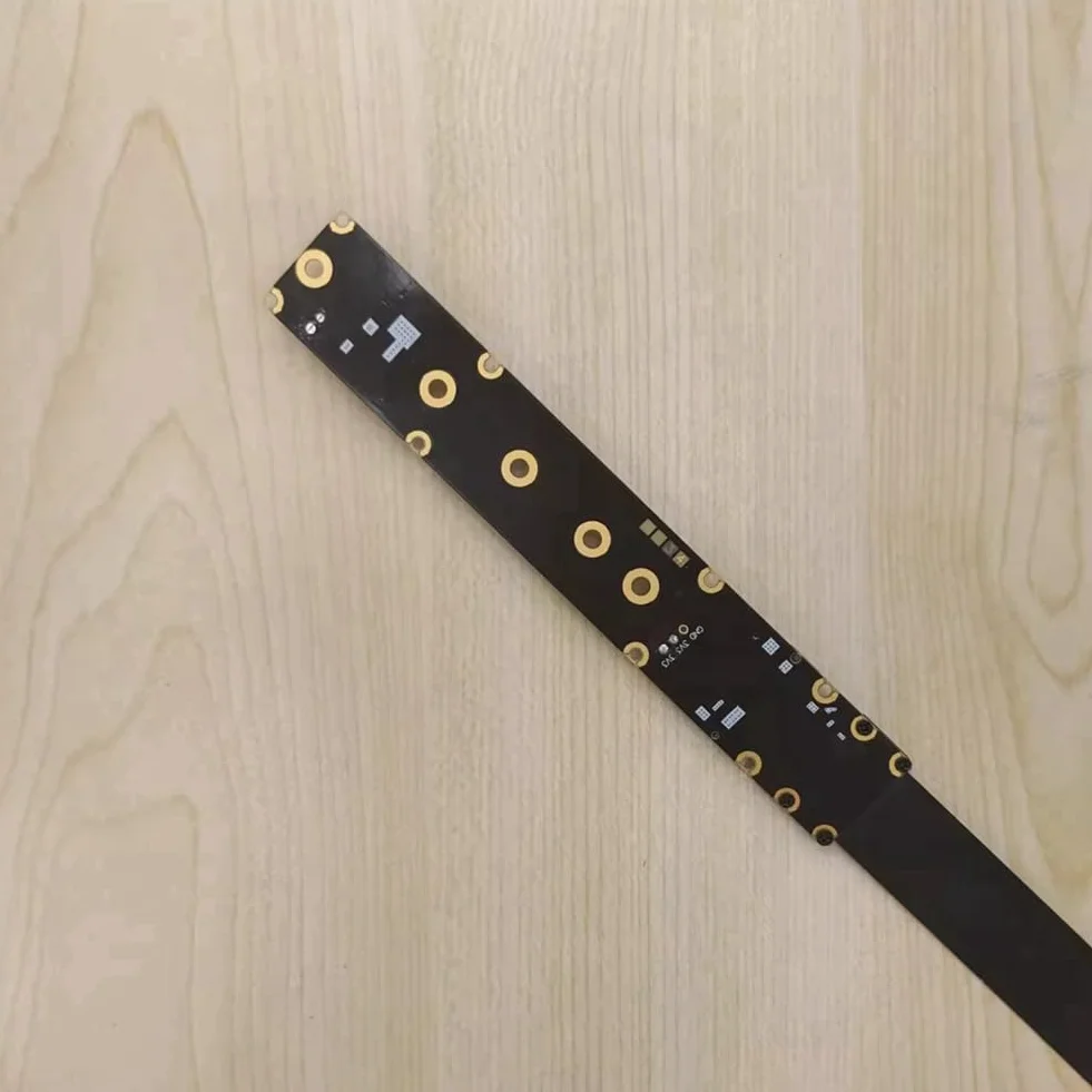 M.2 NVMe M SSD kabel przedłużający PCIe 5.0 X4 Gen5 128 G/Bps, przedłużacz FFC, bardzo miękki, o niskiej luźności, 50 cm