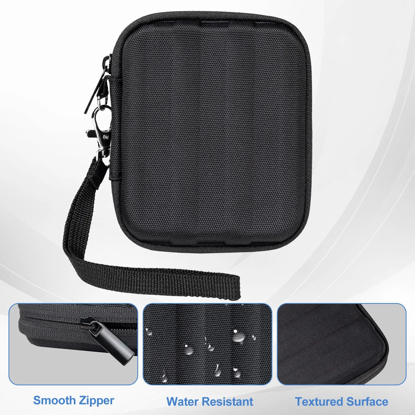 ProCase Etui do Samsung T7 Shield, twardy futerał EVA, odporny na wstrząsy, przenośny dysk SSD USB 3.2 1 TB