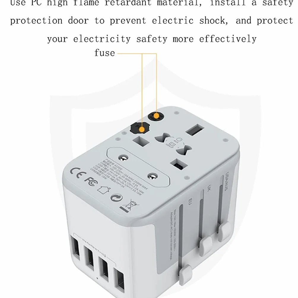 Gniazdo międzynarodowe przetwornice International Plug Converter, Universal International Travel Power Adapter, Adapter europejski, na całym świecie AC. Adaptery wylotowe adapter wtyczki zasilania