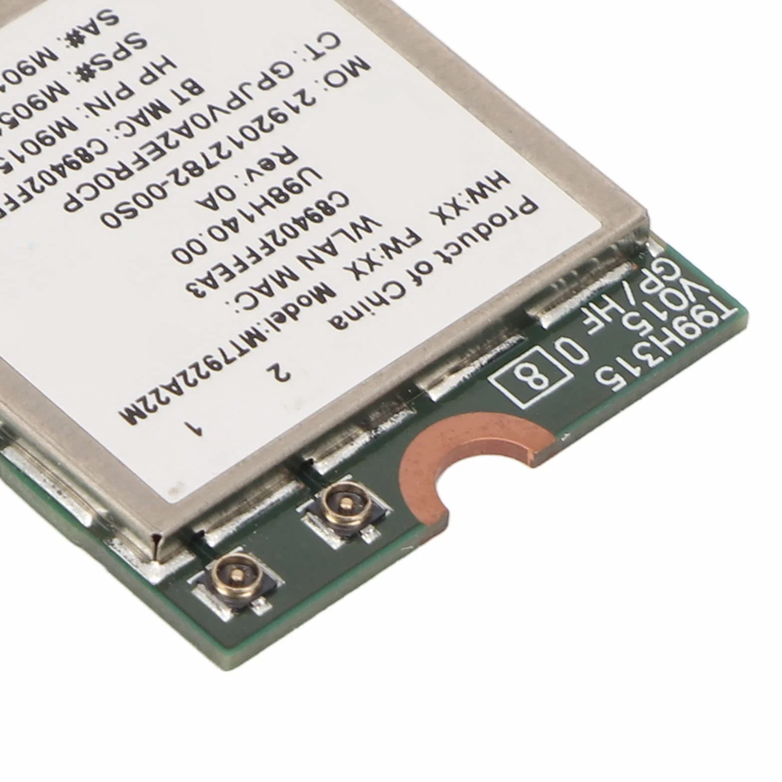 MT7922 Wi-Fi 6E Bezprzewodowa Karta Sieciowa 2400 Mb/s 2.4G/5G 802.11AX M.2 NGFF Bluetooth 5.2 MU-MiMO Adapter Karty Sieciowej