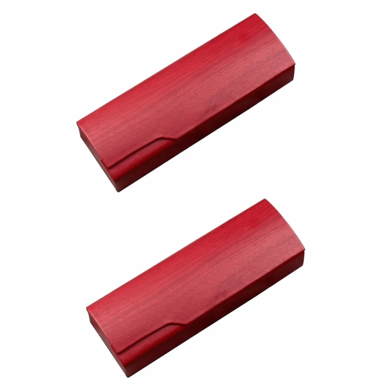 Etui na okulary, 2 sztuki etui na okulary etui na okulary drewniane etui na okulary podróżne skórzane etui na okulary przeciwsłoneczne kwadratowe/372