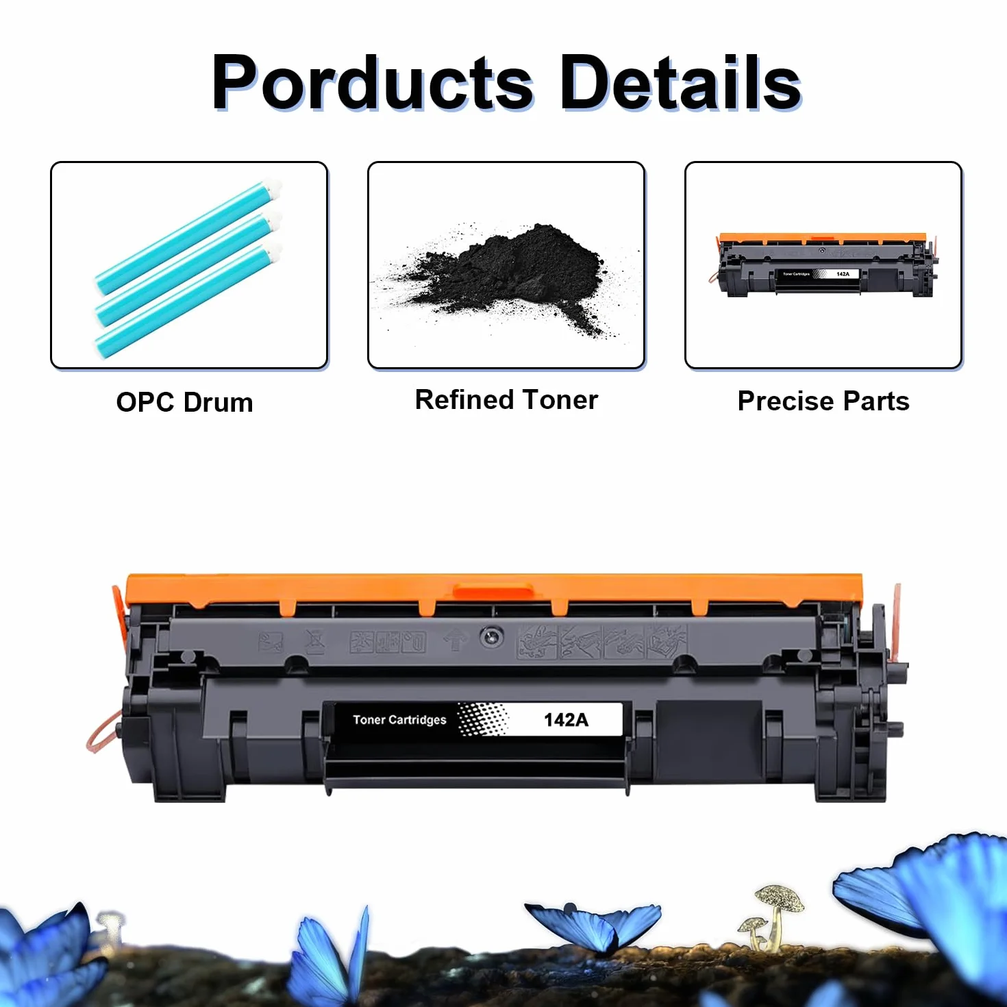 LOSMANN Toner 142A z chipem kompatybilny z HP 142A W1420A do HP Laserjet MFP M140w Toner M110w M110 MFP M140 MFP M139w M139 142X W1420X (1 czarny)