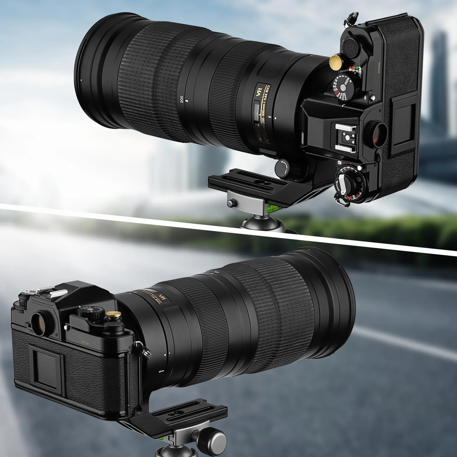 Haoge LMR-N25 kołnierz obiektywu stopa pierścień do statywu Nikon AF-S Nikkor 200-500mm f/5.6E ED VR obiektyw wbudowany Arca Swiss Type Quick Release Plate