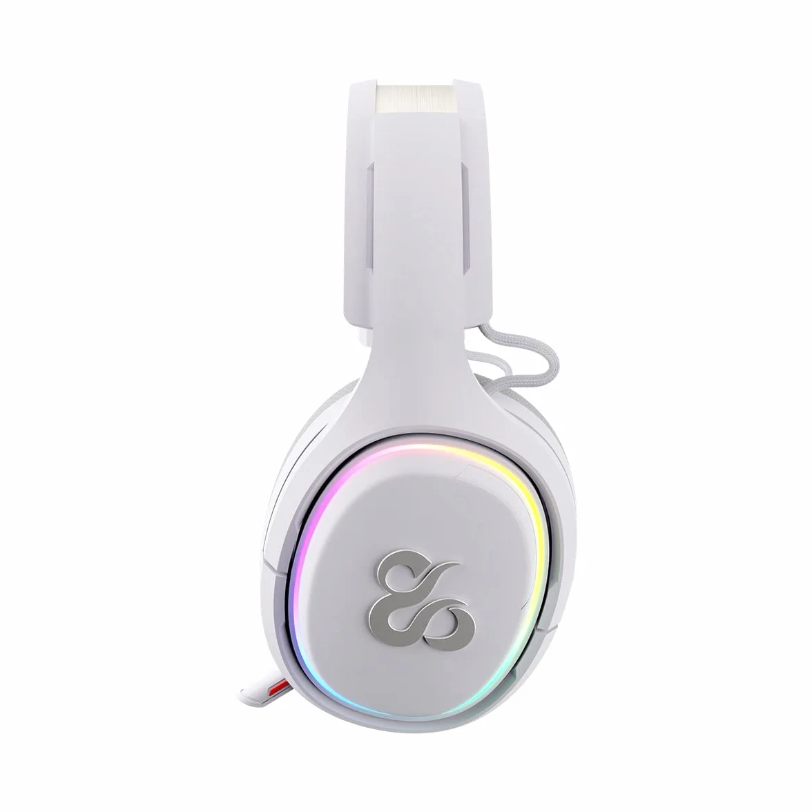 NEWSKILL Aton Ivory | Bezprzewodowy zestaw słuchawkowy do gier RGB | 2,4 Ghz | Bluetooth 5.0 | Wieloplatformowy
