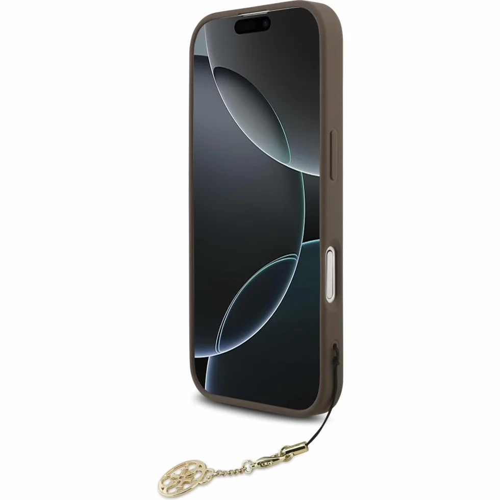 CG MOBILE Guess Kolekcja zawieszek 4G kompatybilna z etui MagSafe do iPhone'a 17 (brązowe)