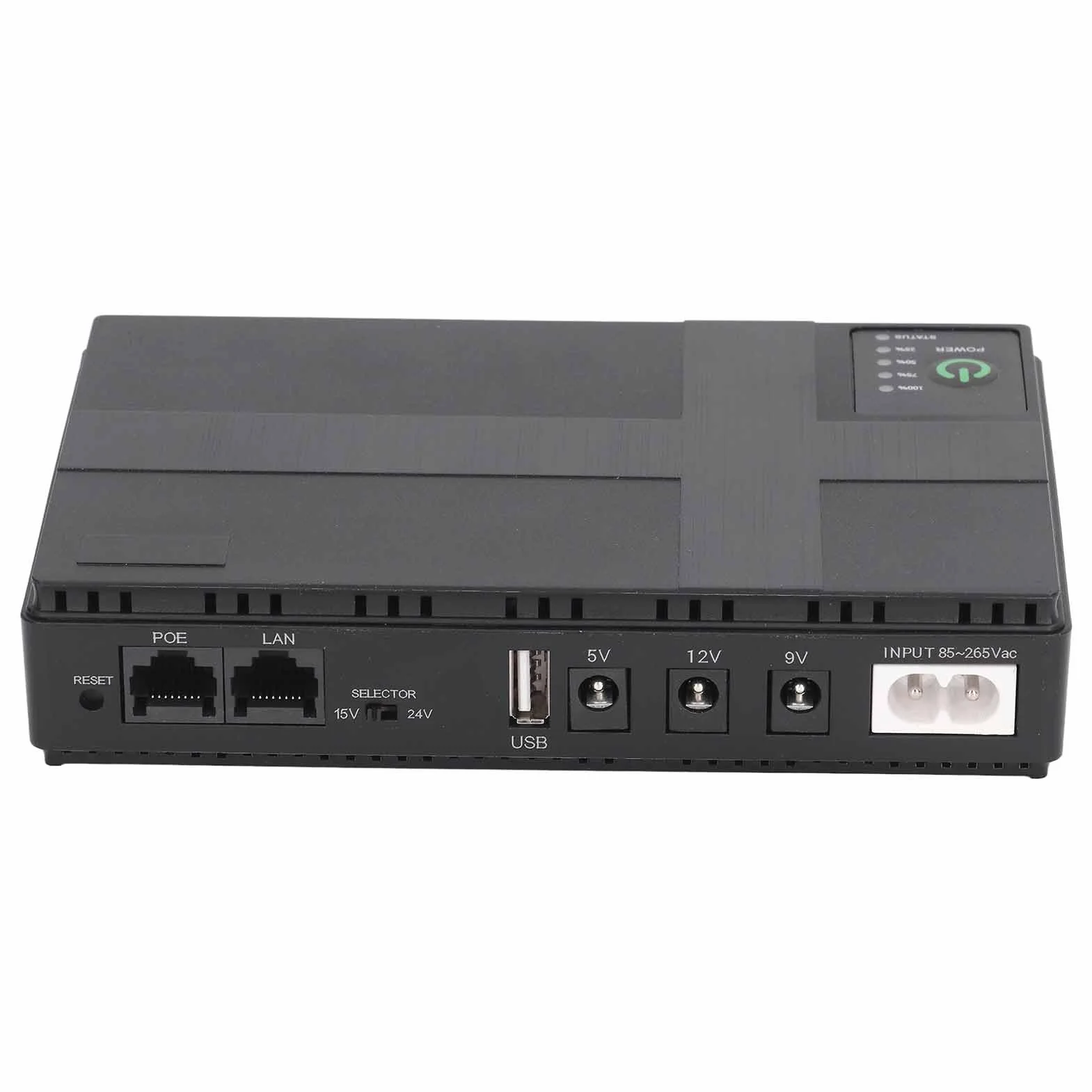 Zasilanie Akumulatorowe Mini UPS, Zasilacz Awaryjny Mini UPS 10400 MAh z Wejściem DC/wyjście USB 5 V DC 5V/9V/12V 2A Akumulator Zapasowy do Routera, Modemu, Kamery Bezpieczeństwa