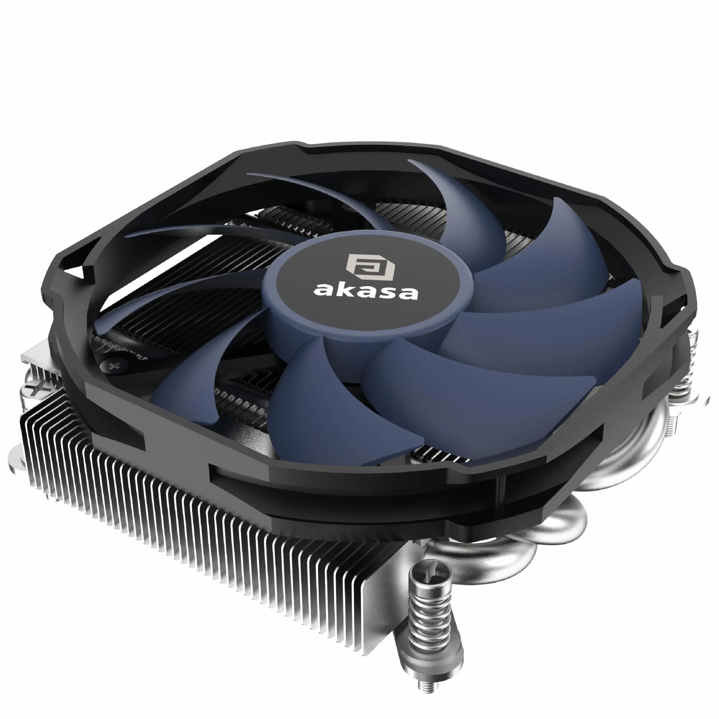 Akasa Alucia H4i, Intel LGA1700/1200/115X kompatybilny z 4 końcówkami rur grzewczych z kulką chłodzącą CPU, wentylator 92 mm, maksymalna prędkość 3600 RPM, wentylator chłodzący o niskim poziomie